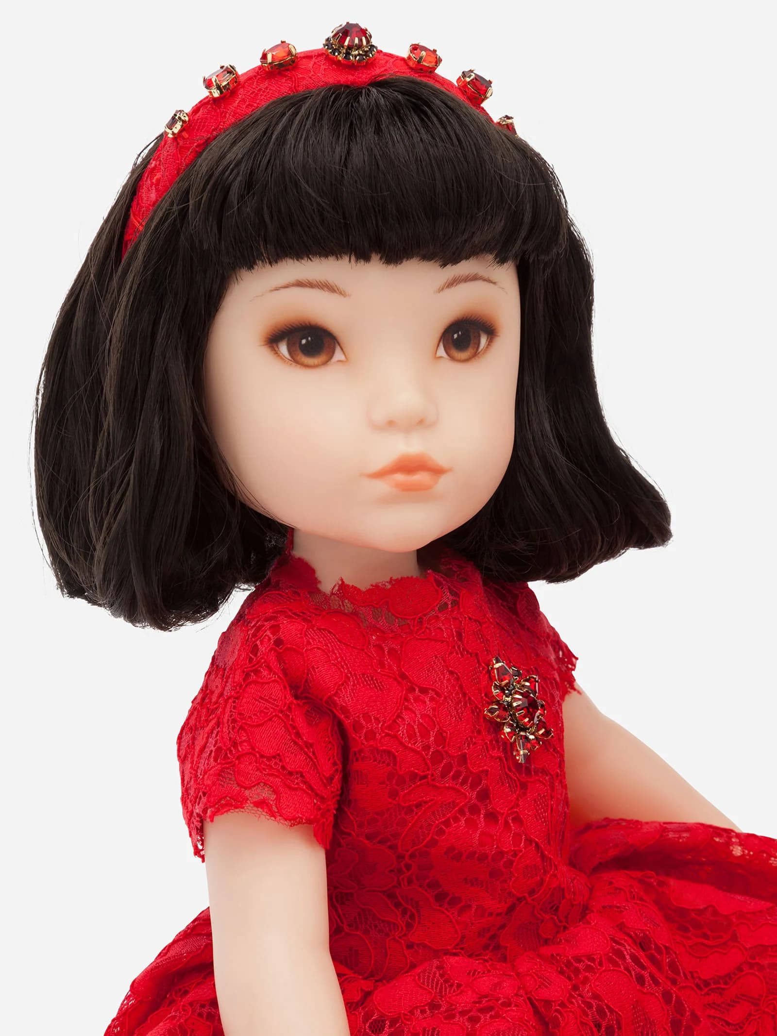 Dolce&Gabbana Kids Doll with Lace Dress - 2