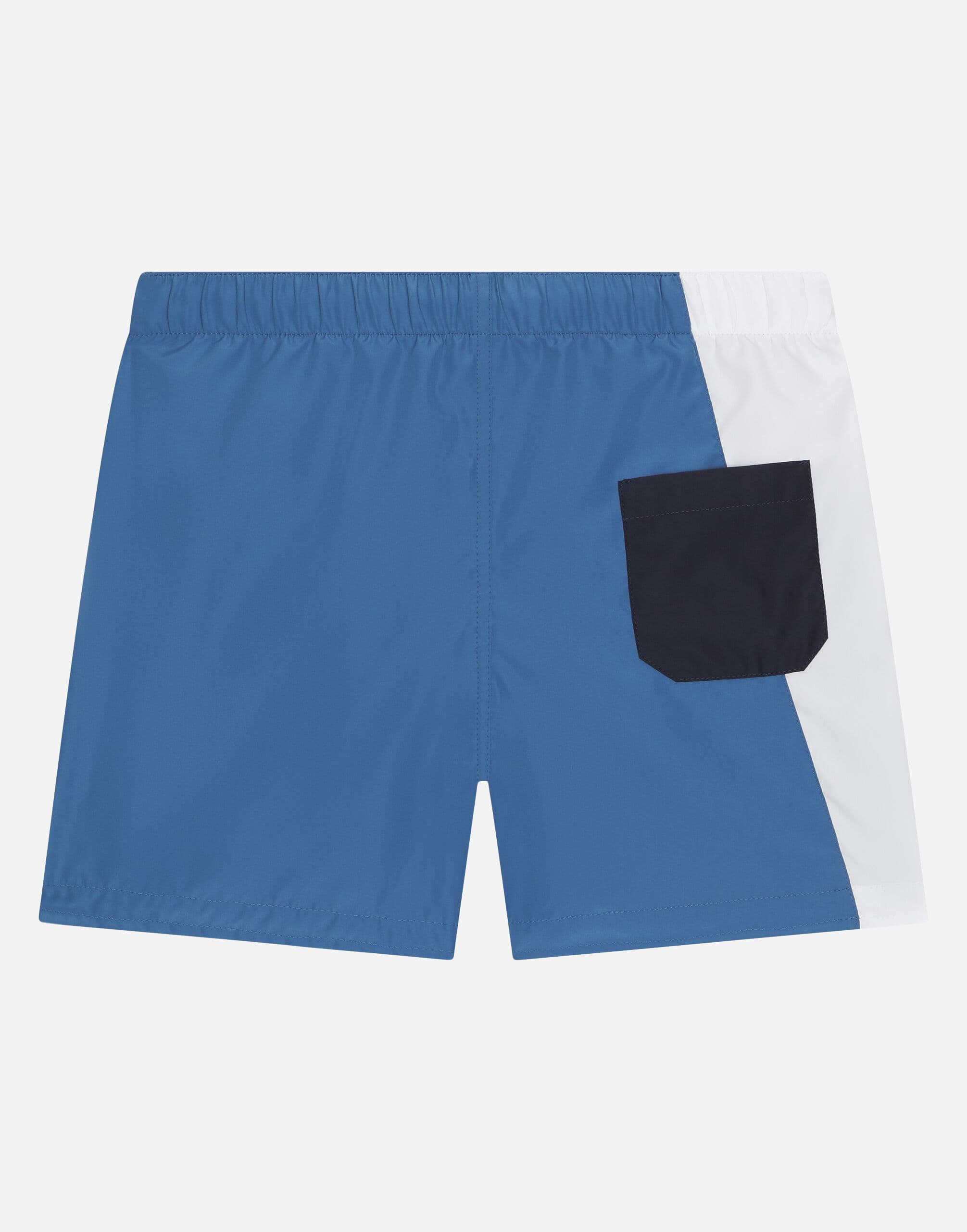 Dolce & Gabbana Kids' Nylon Swim Trunks with DG Logo Print - 3