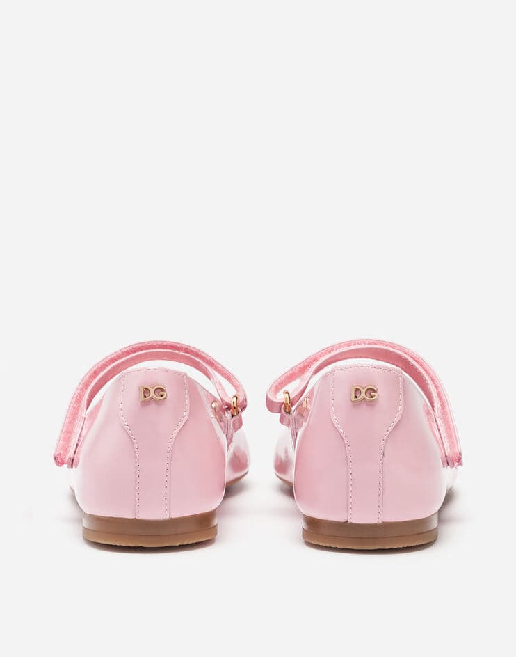 Dolce & Gabbana Kids Patent Leather Pink Mary Janes - 4