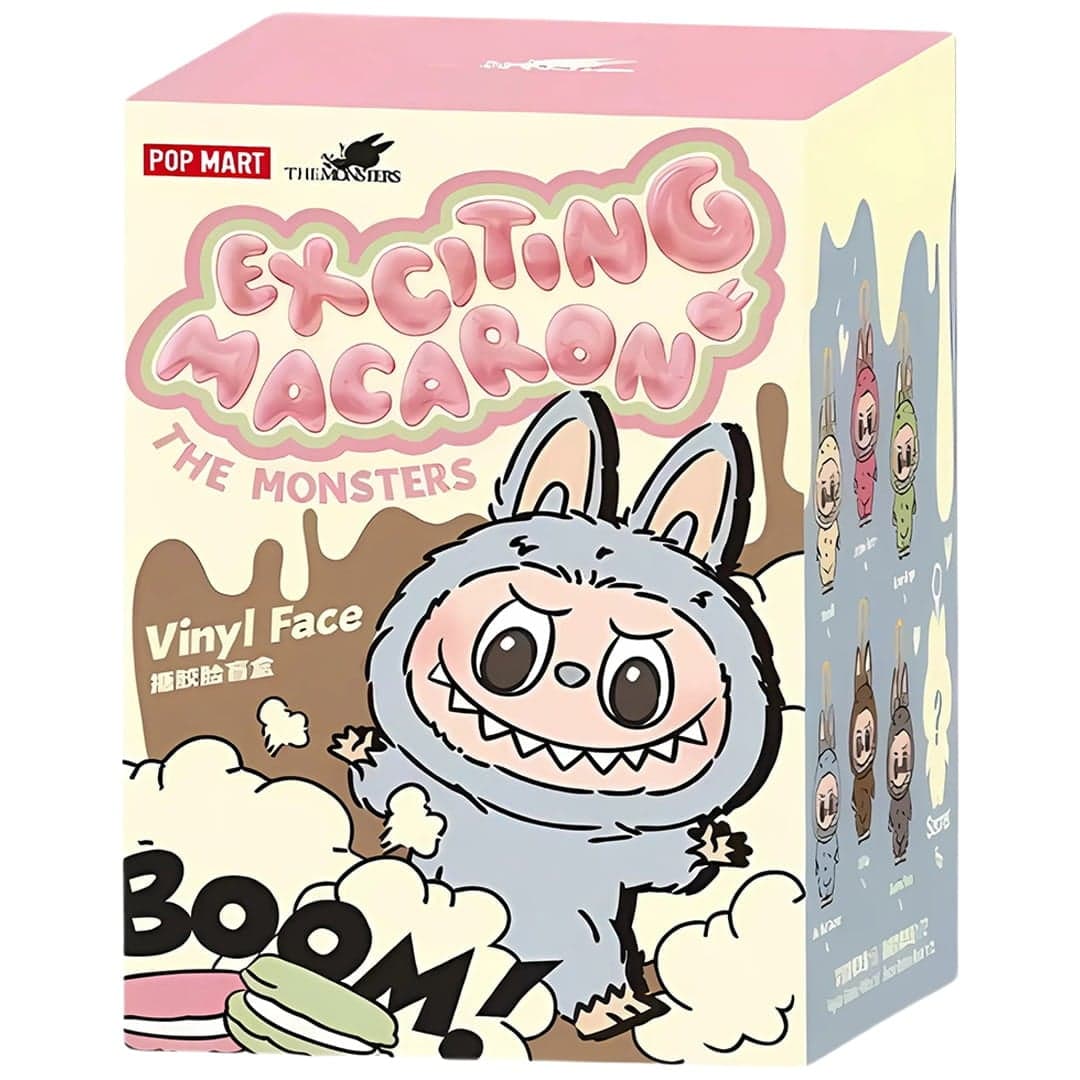 POP MART The Monsters Exciting Macaron Vinyl Face Plush Pendant – Iconic Labubu V1 Blind Box Keychain - 2