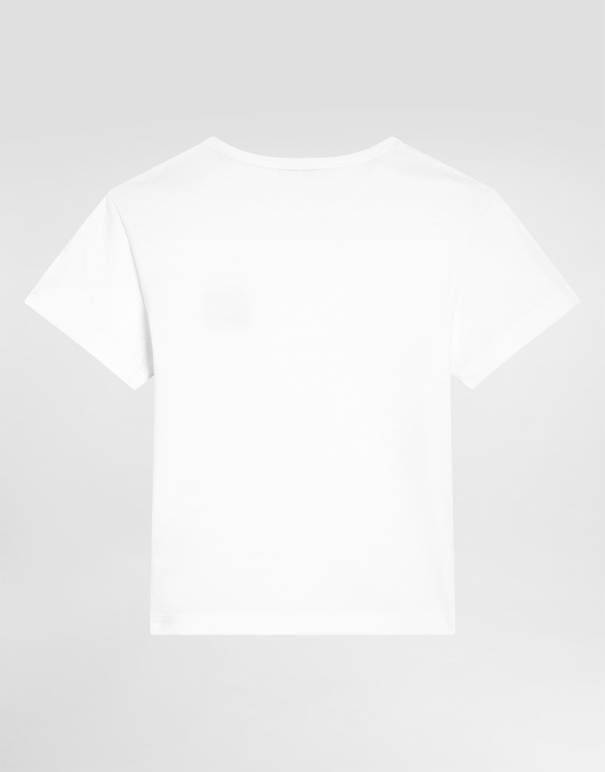 Dolce & Gabbana Kids Jersey T-Shirt with Logo Plaque - 2