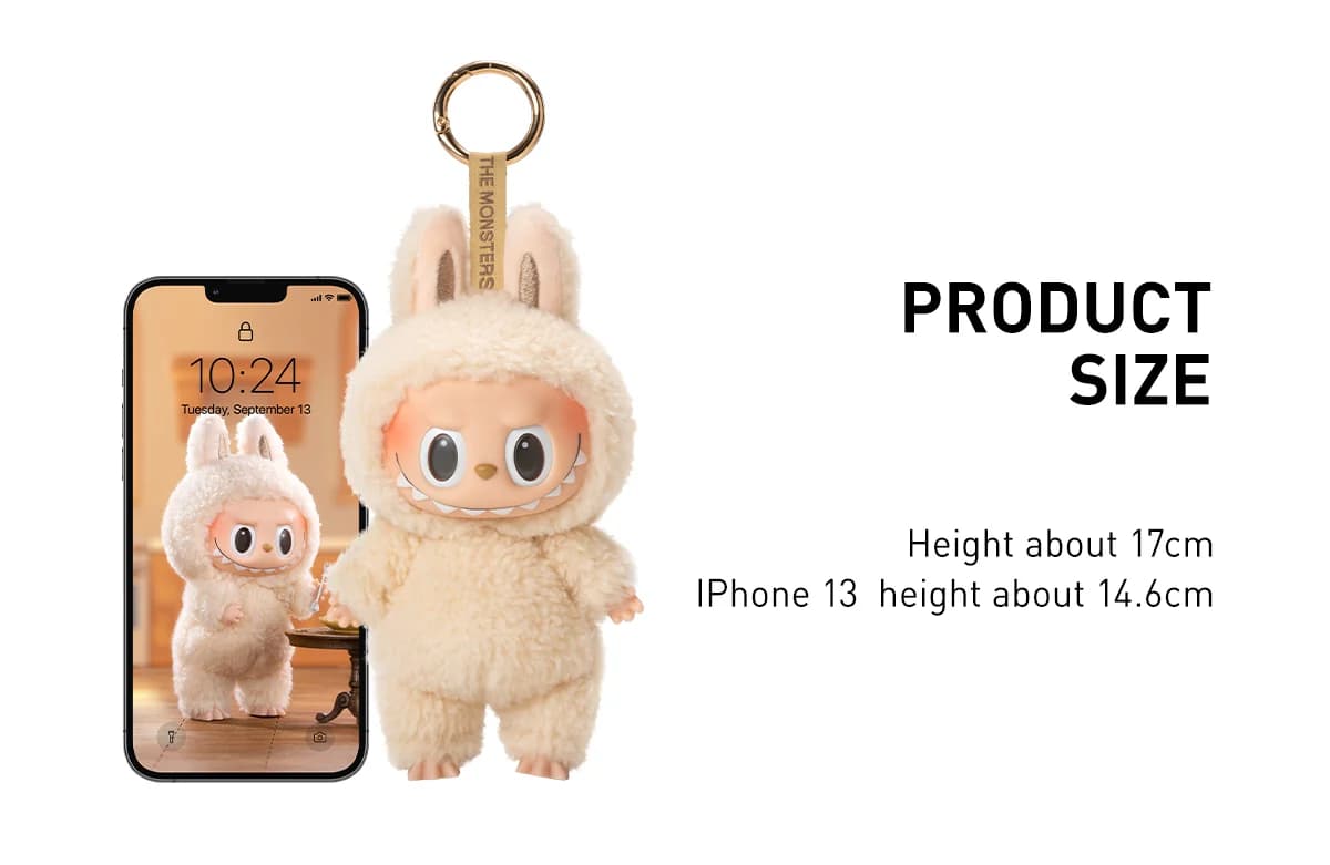 POP MART The Monsters Exciting Macaron Vinyl Face Plush Pendant – Iconic Labubu V1 Blind Box Keychain - 3