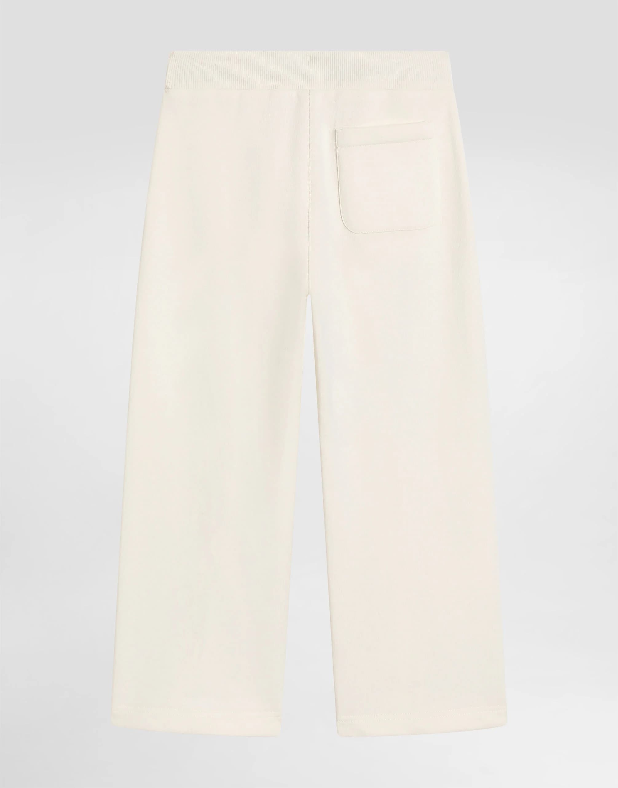 Dolce & Gabbana Kids' Fleece Trousers with DG Embroidery and Rhinestones - 2