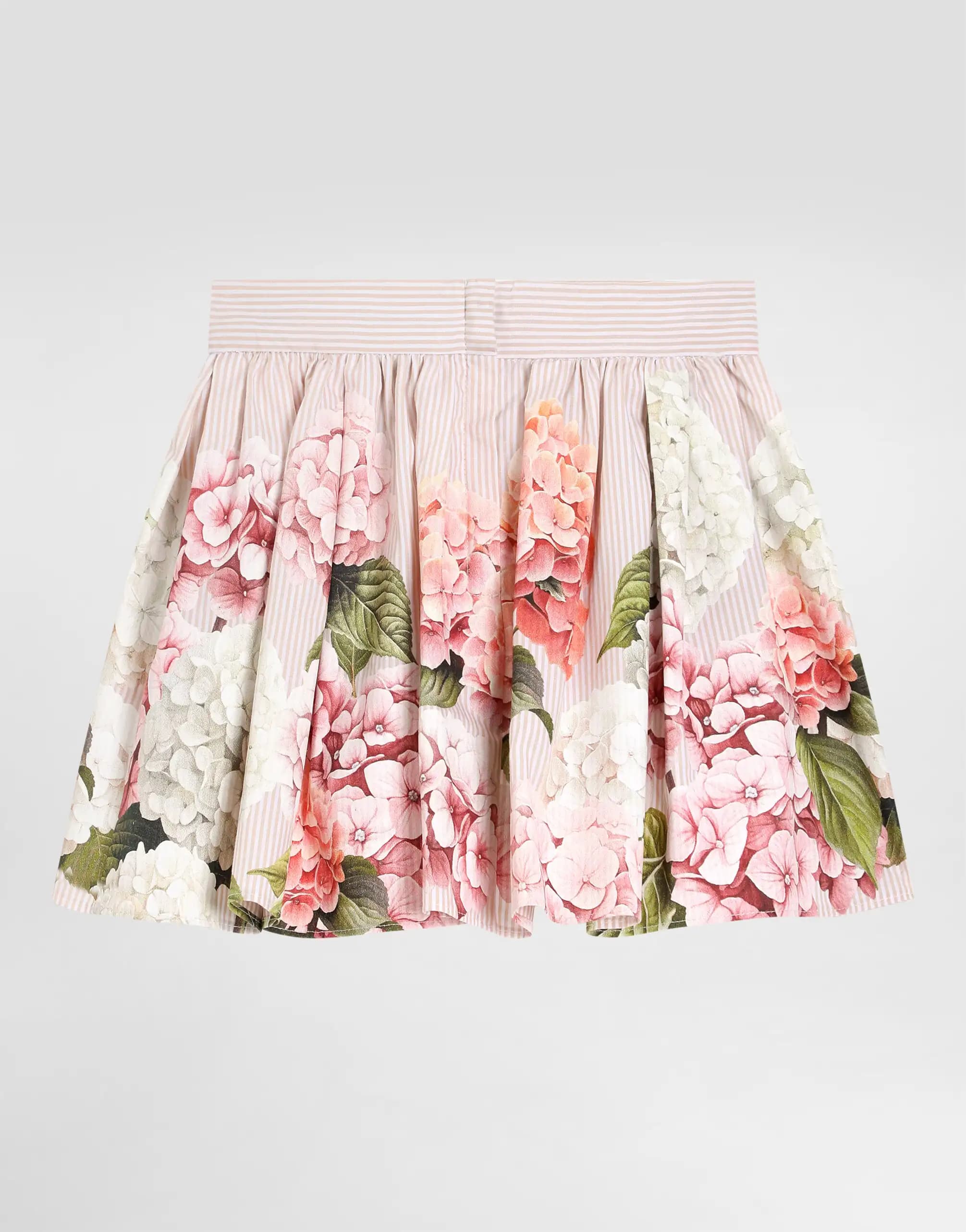 Dolce & Gabbana Kids Hydrangea-Print Canvas Skirt - 2