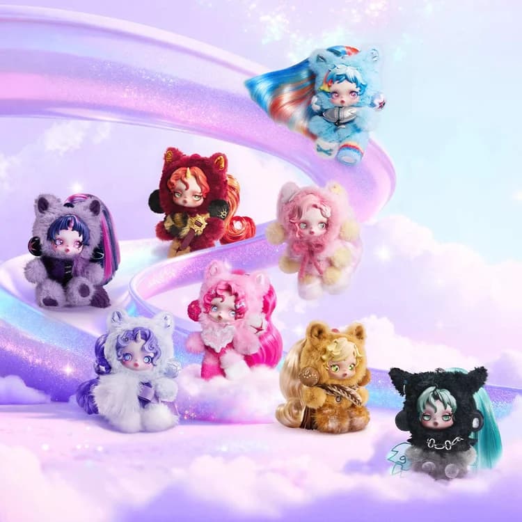 POP MART Skullpanda x My Little Pony Series Plush Doll Pendant – Blind Box Keychain - 6