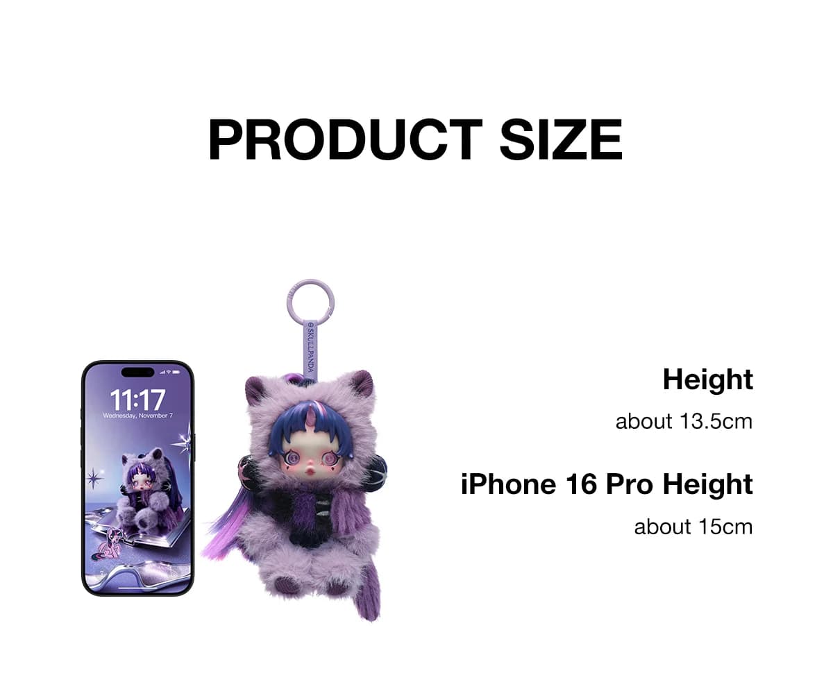 POP MART Skullpanda x My Little Pony Series Plush Doll Pendant – Blind Box Keychain - 3