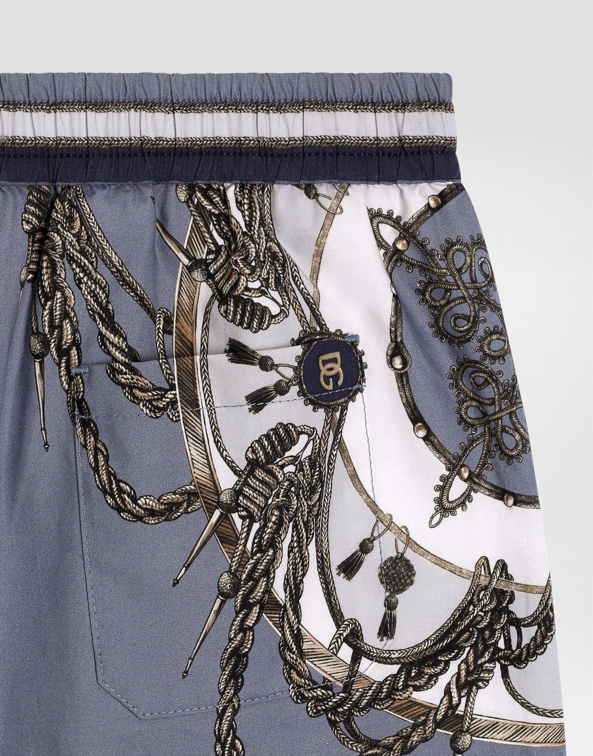 Dolce & Gabbana Kids Cargo-Print Poplin Bermuda Shorts - 4