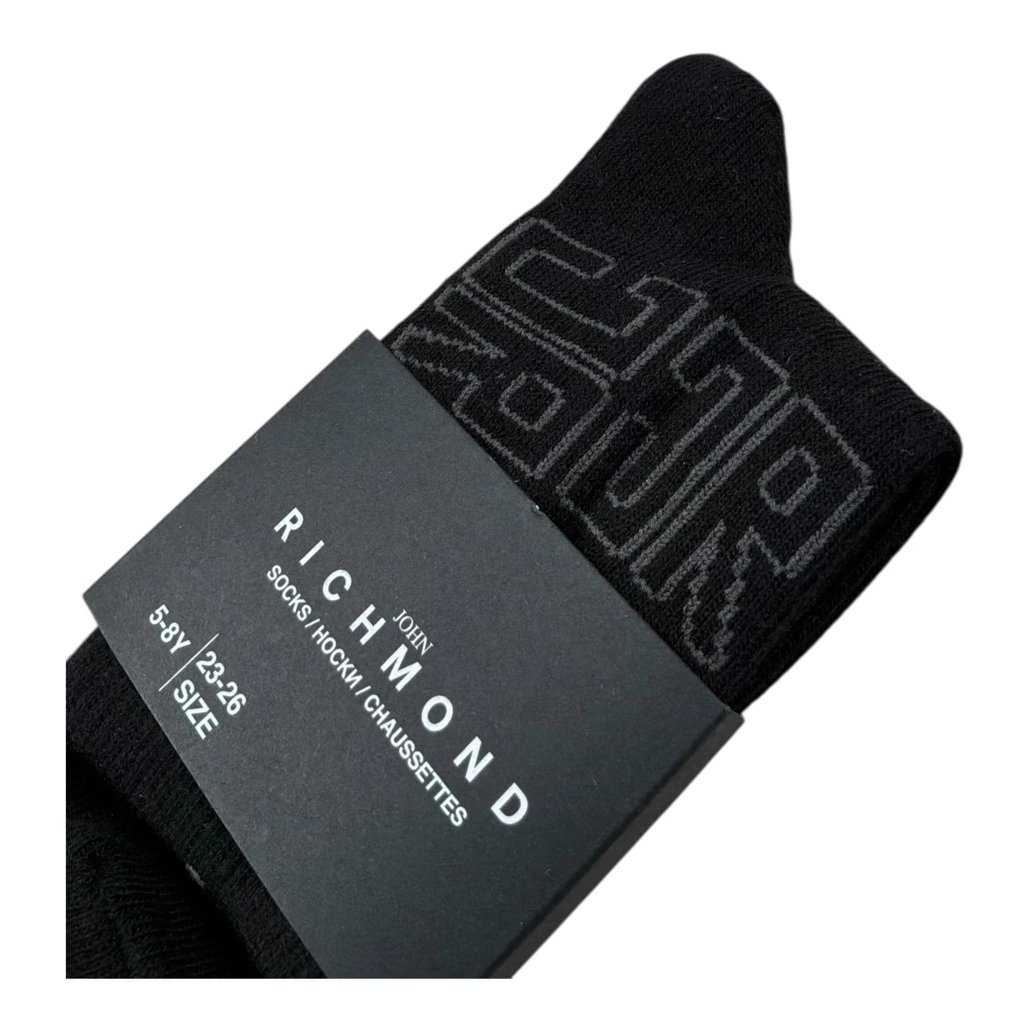 John Richmond Junior Kids Socks Monast with Tonal JR Logo - 2