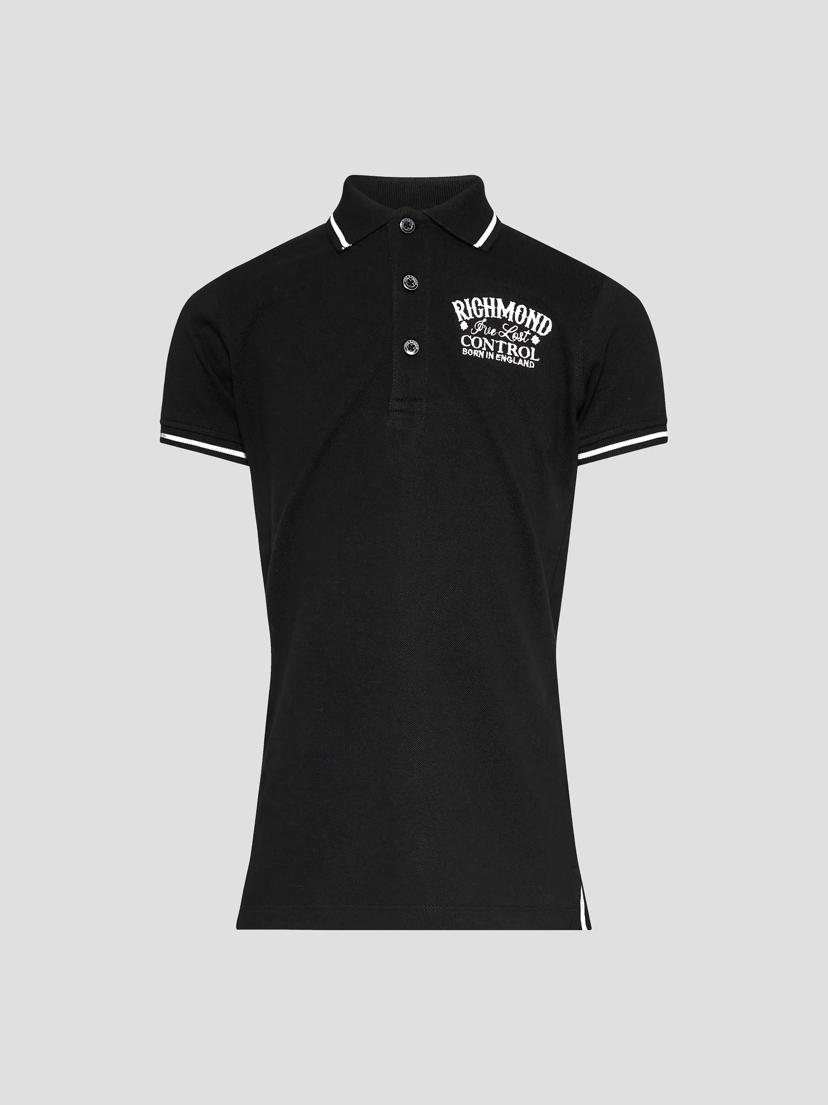 John Richmond Junior Short-Sleeve Polo Shirt Kuizo with Logo Embroidery - 1