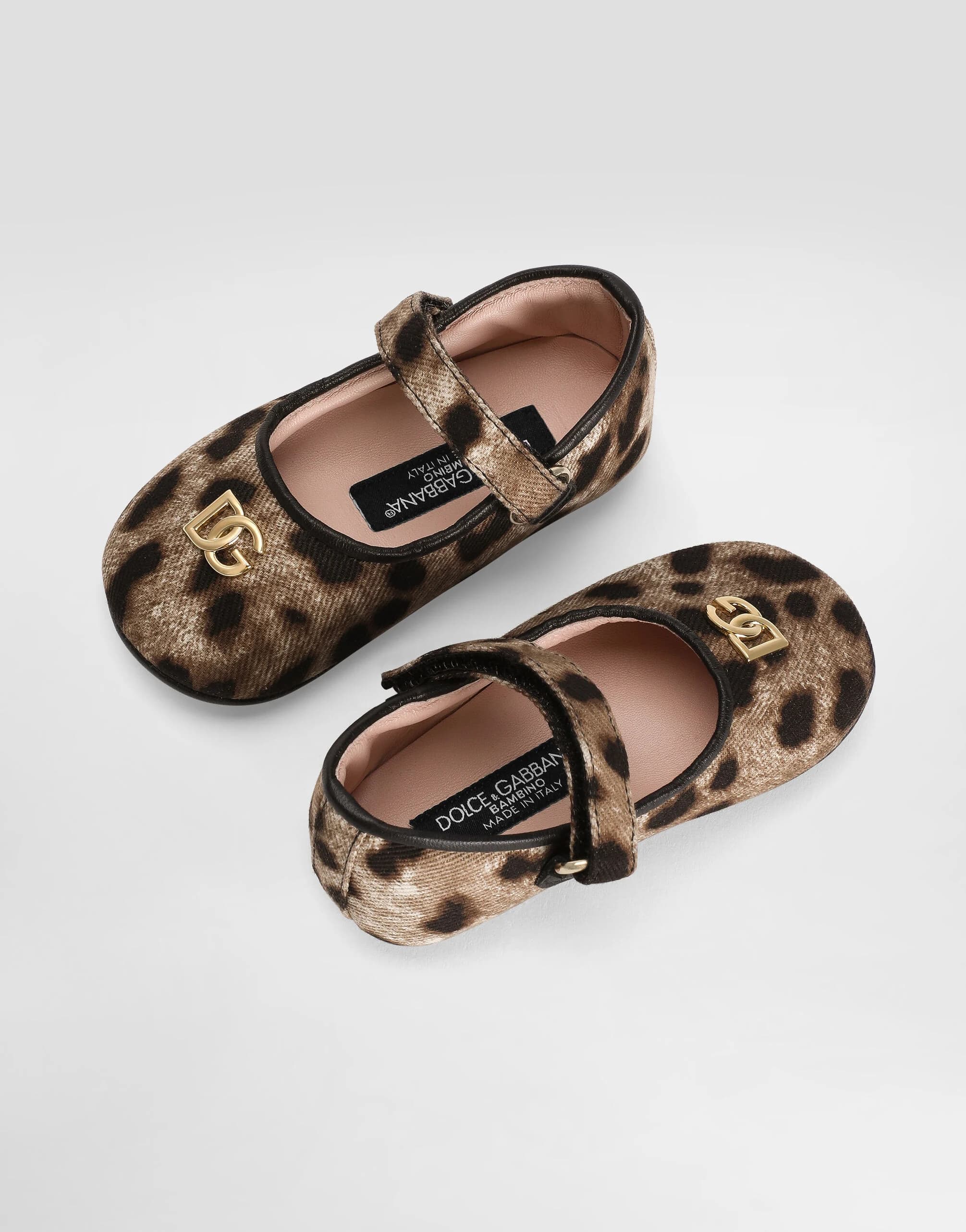 Dolce & Gabbana Kids Leopard-Print Canvas Ballet Flats - 4
