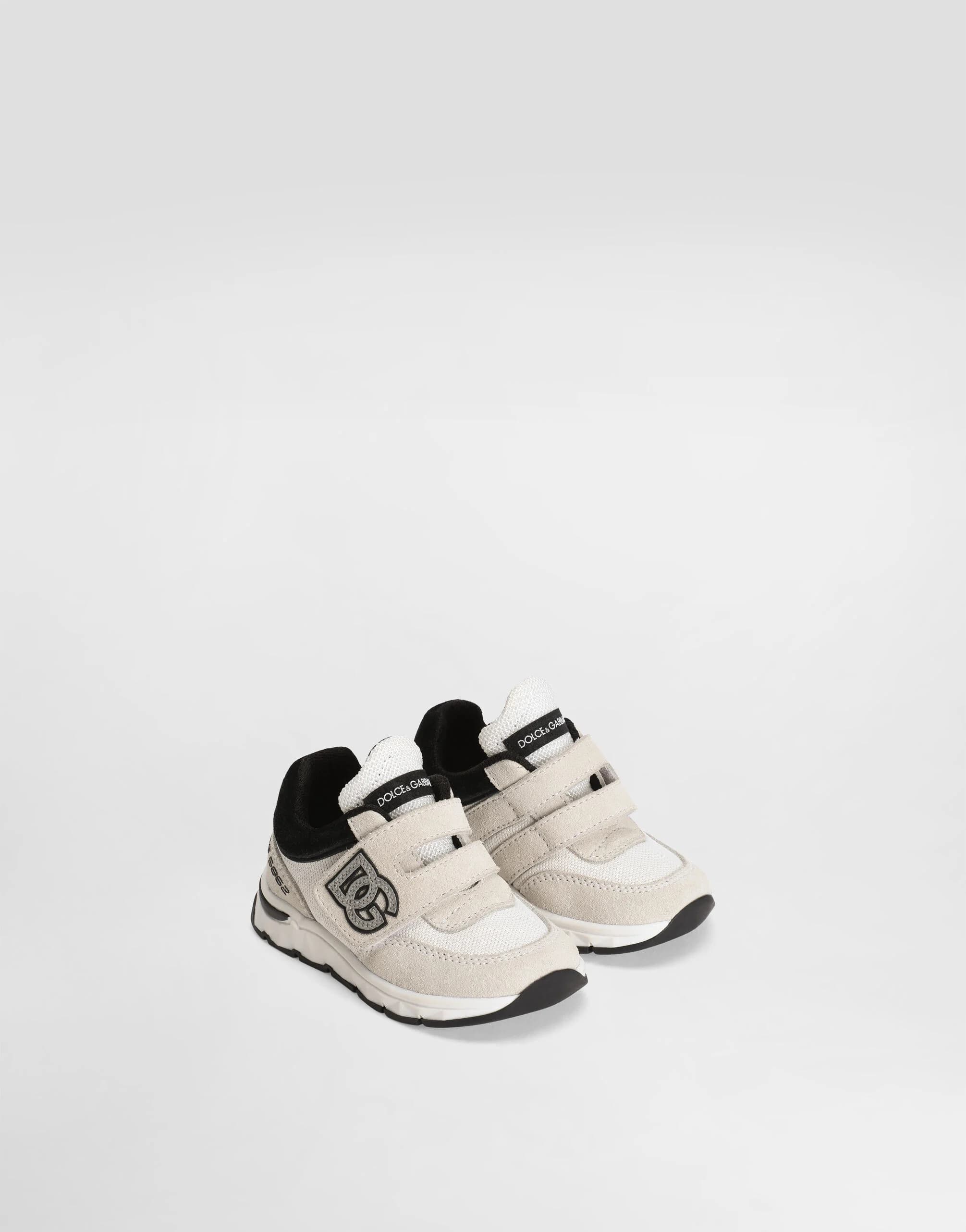 Dolce & Gabbana Kids Mixed-Material First Steps Sneakers - 2