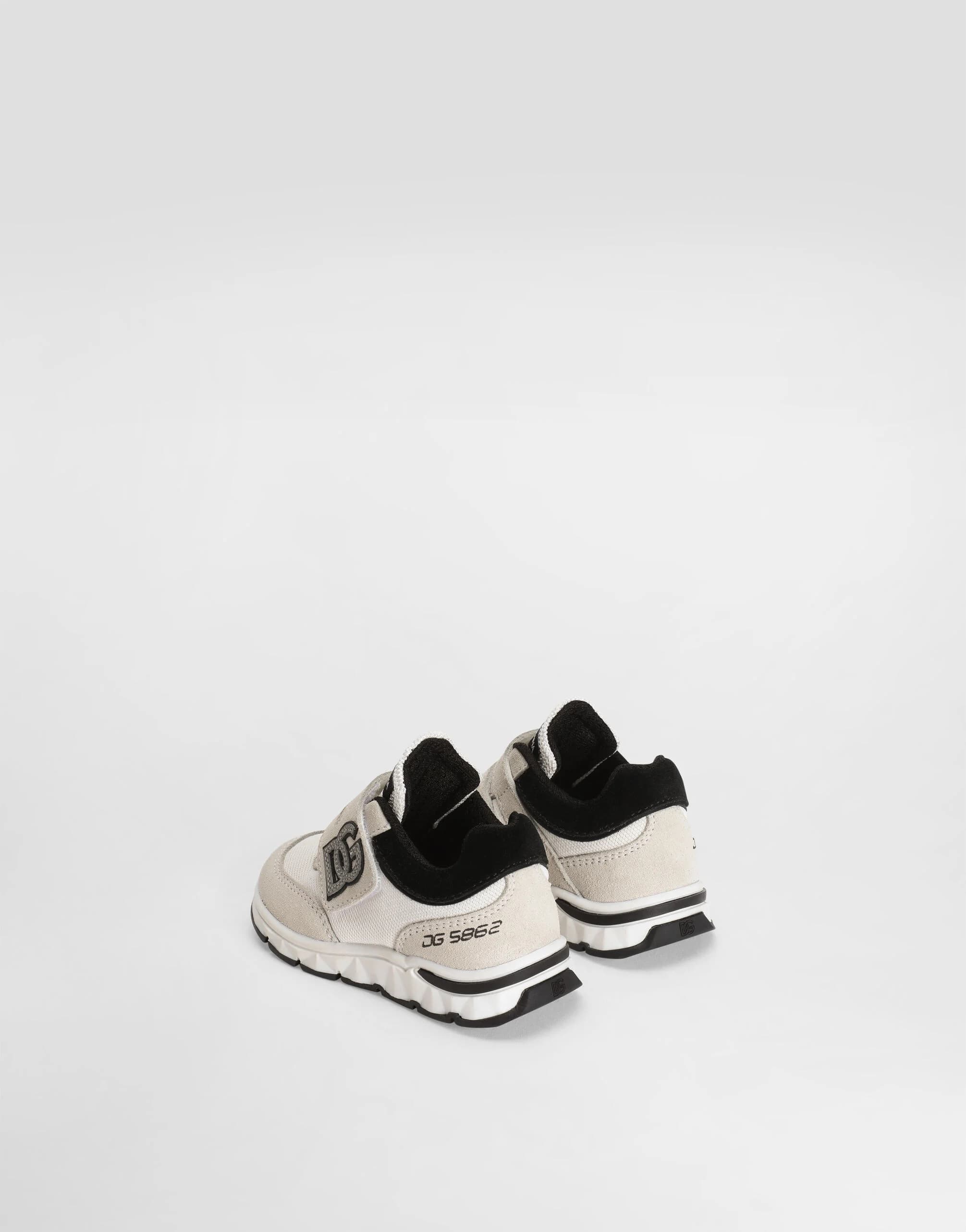 Dolce & Gabbana Kids Mixed-Material First Steps Sneakers - 3