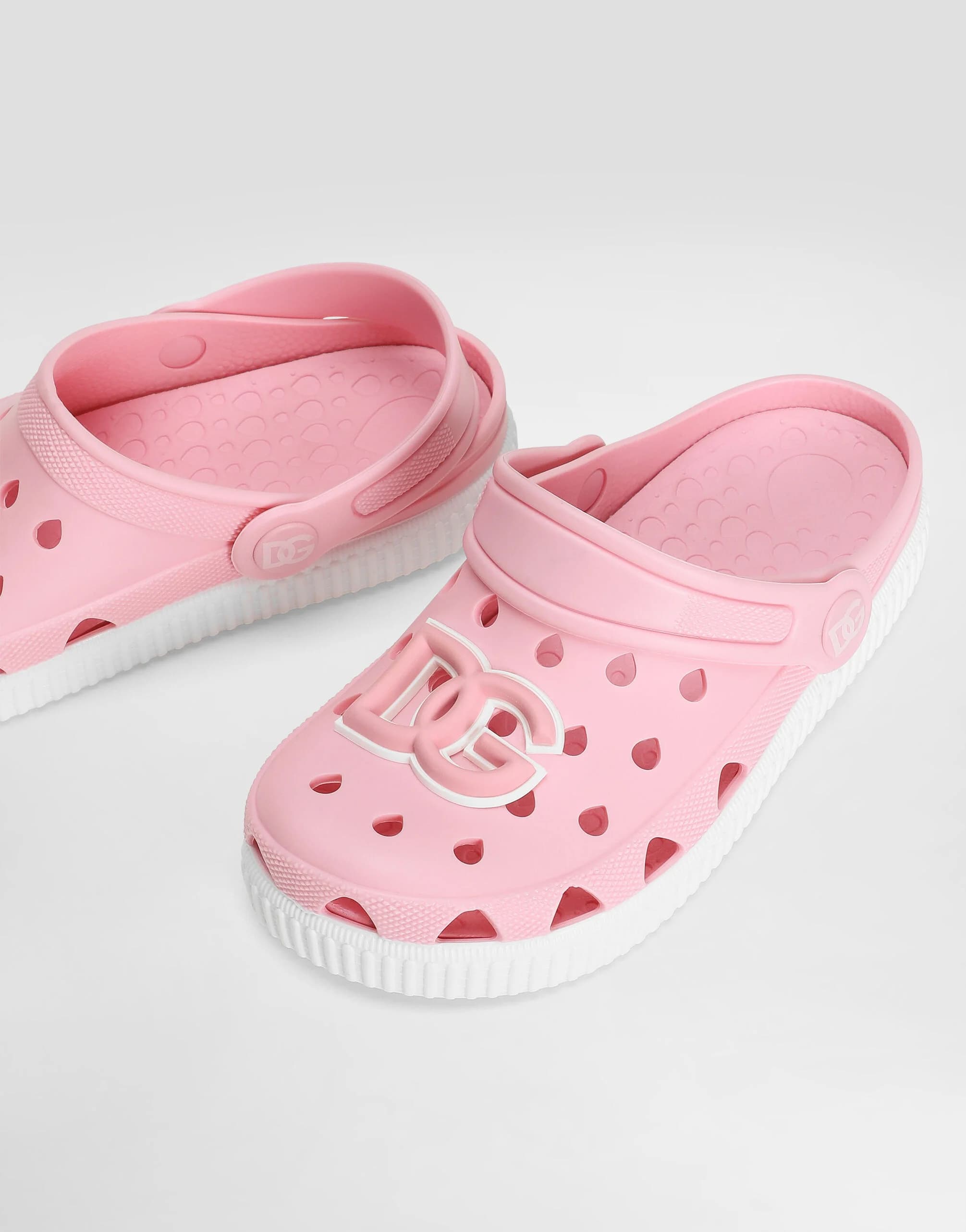 Dolce & Gabbana Kids Rubber Slip-Ons with DG Logo - 3