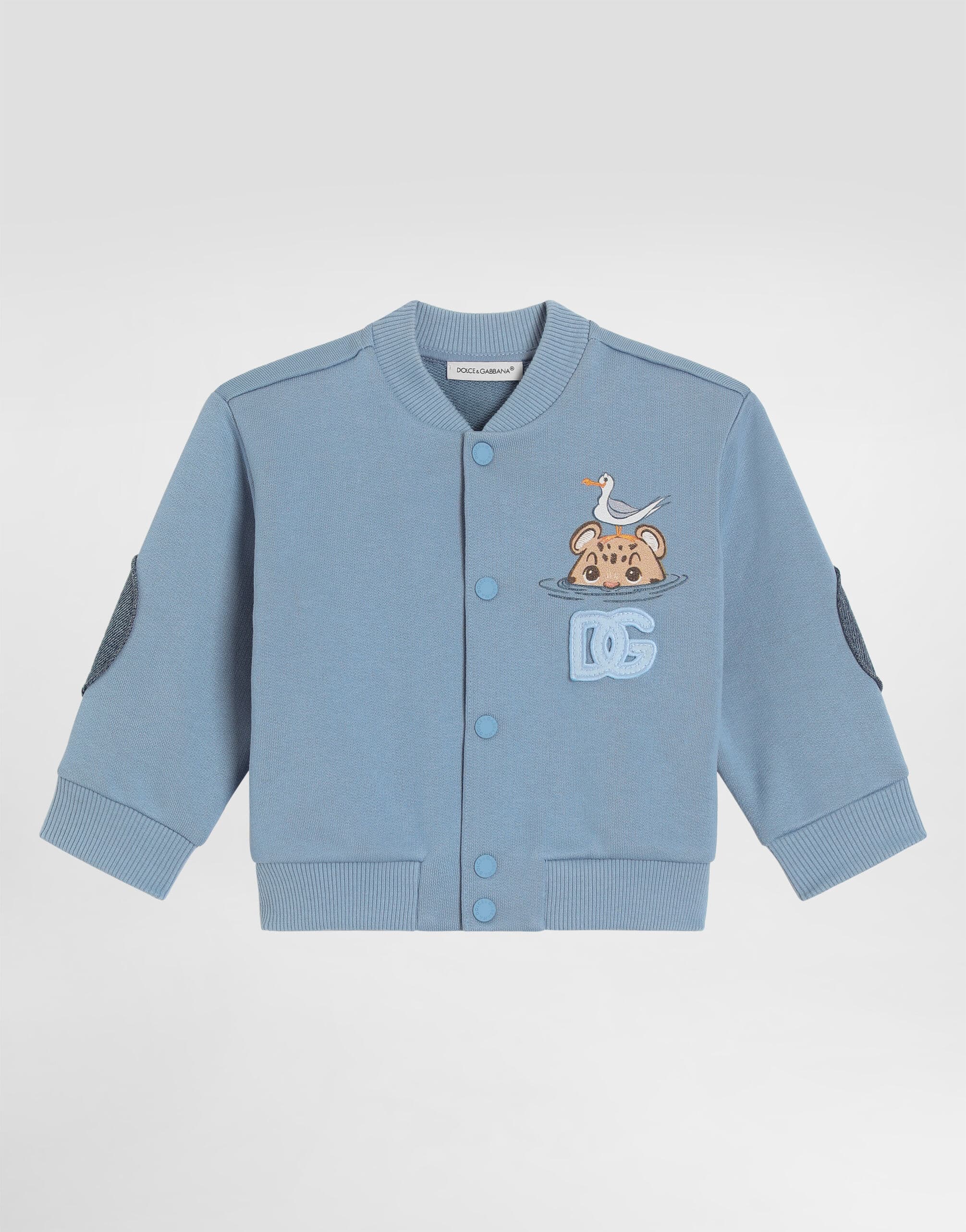 Dolce & Gabbana Kids Sweatshirt with Leopard Print - 1