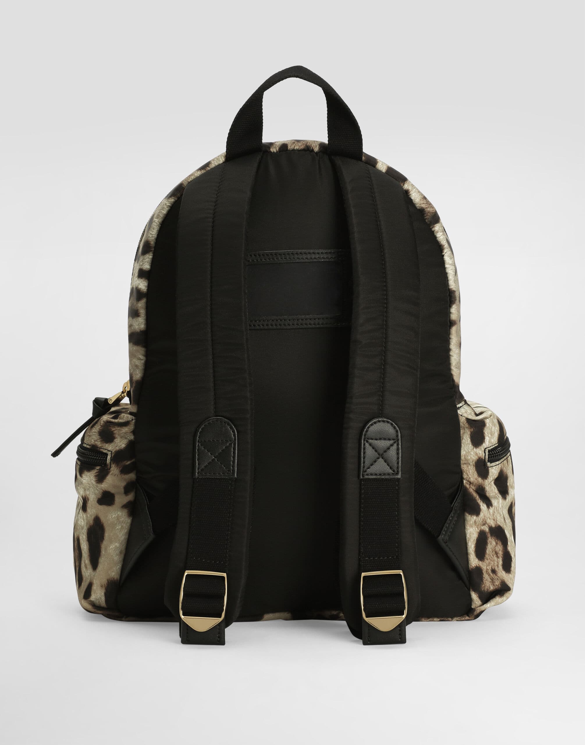 Dolce & Gabbana Kids Leo-Print Nylon Backpack with DG Logo - 5