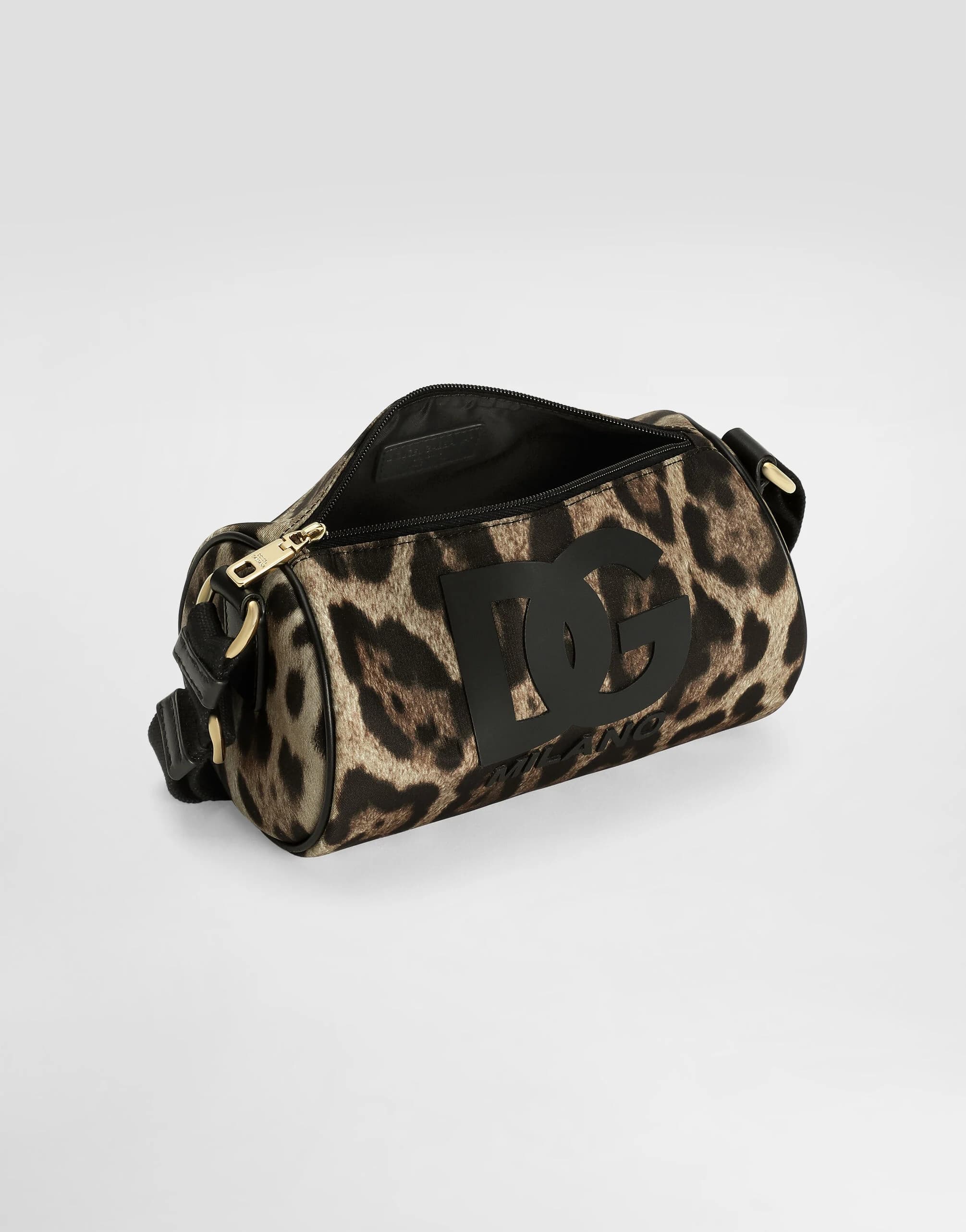 Dolce & Gabbana Kids Leo-print nylon crossbody bag - 4