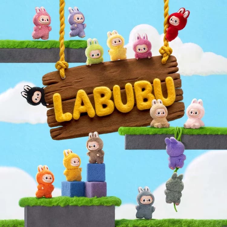 POP MART The Monsters Pin for Love Series Vinyl Plush Pendant – Labubu Alphabet Blind Box Keychain N-Z - 5