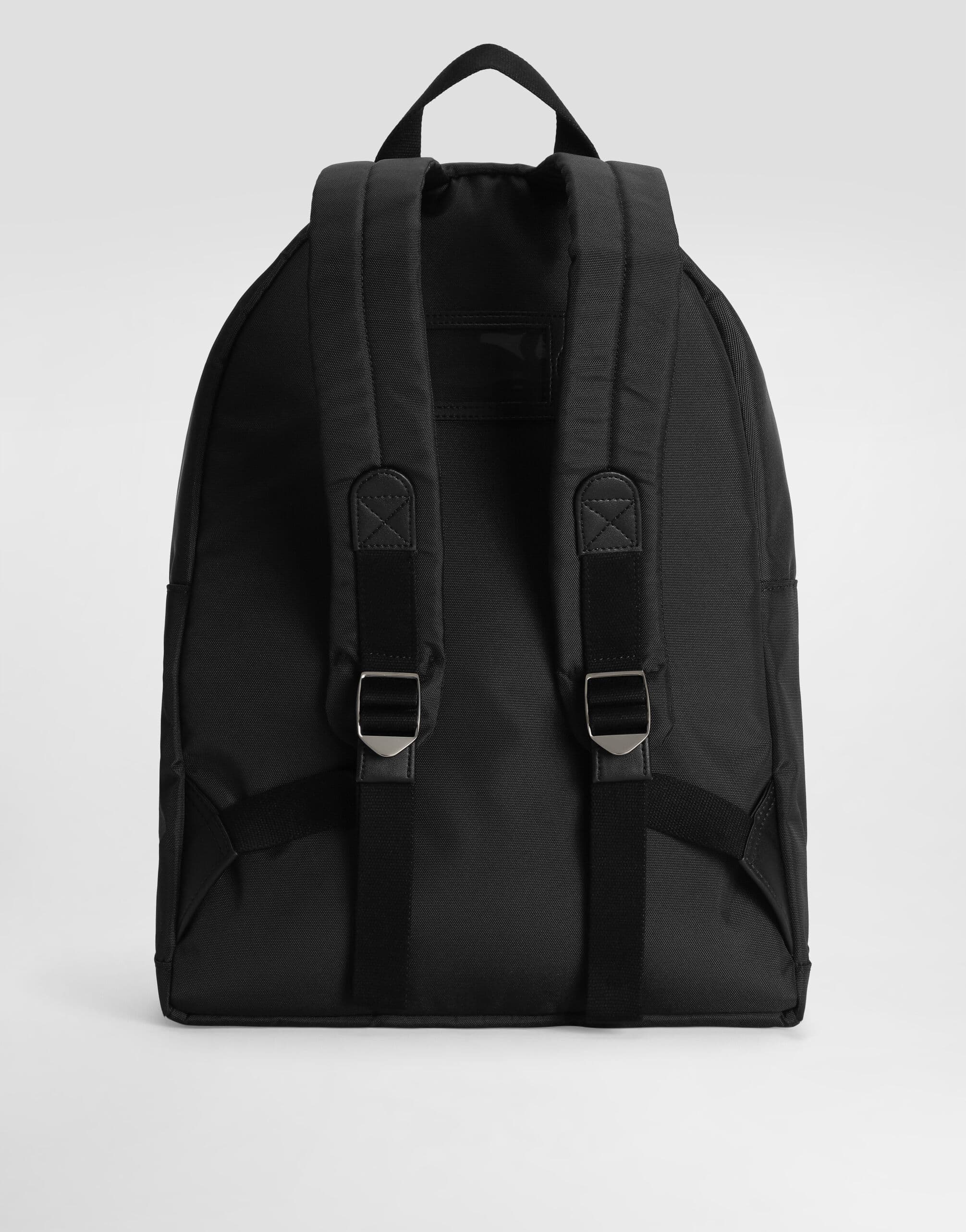 Dolce & Gabbana Kids Nylon Backpack with DG Rubber Patch Black - 4