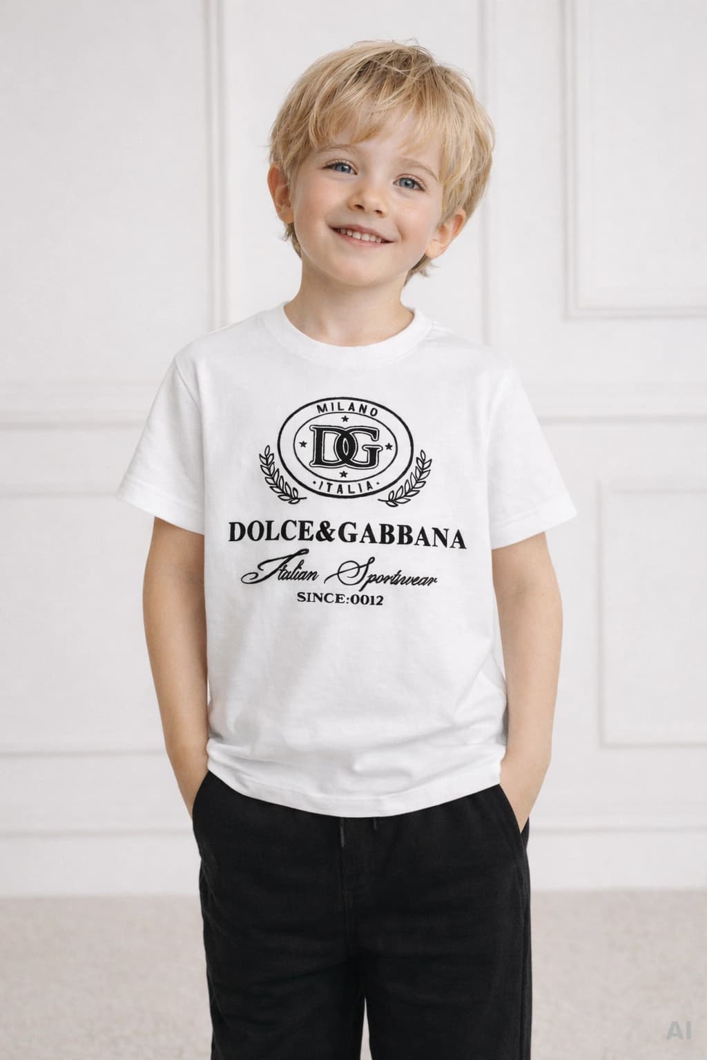 The Dolce & Gabbana Kids Short-Sleeved Jersey T-Shirt with Dolce&Gabbana Print - 2