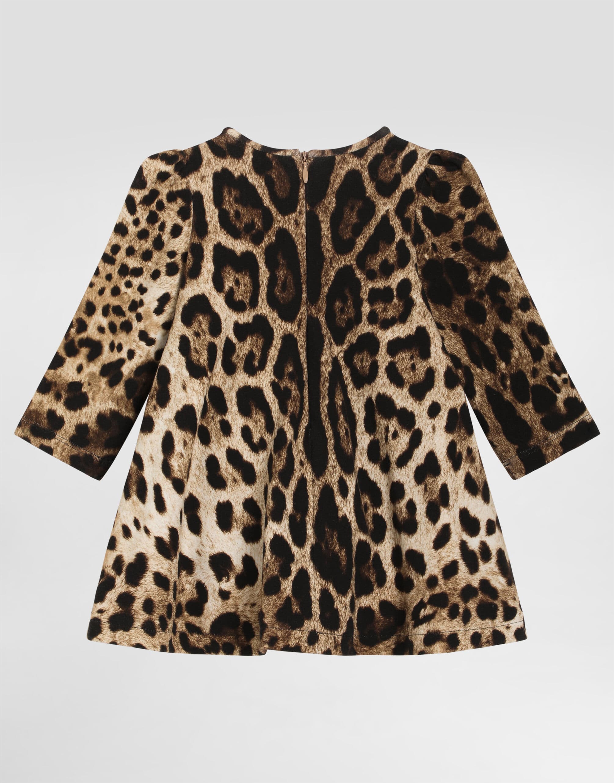 Dolce & Gabbana Kids Leopard-Print Dress with Matching Shorts - 2