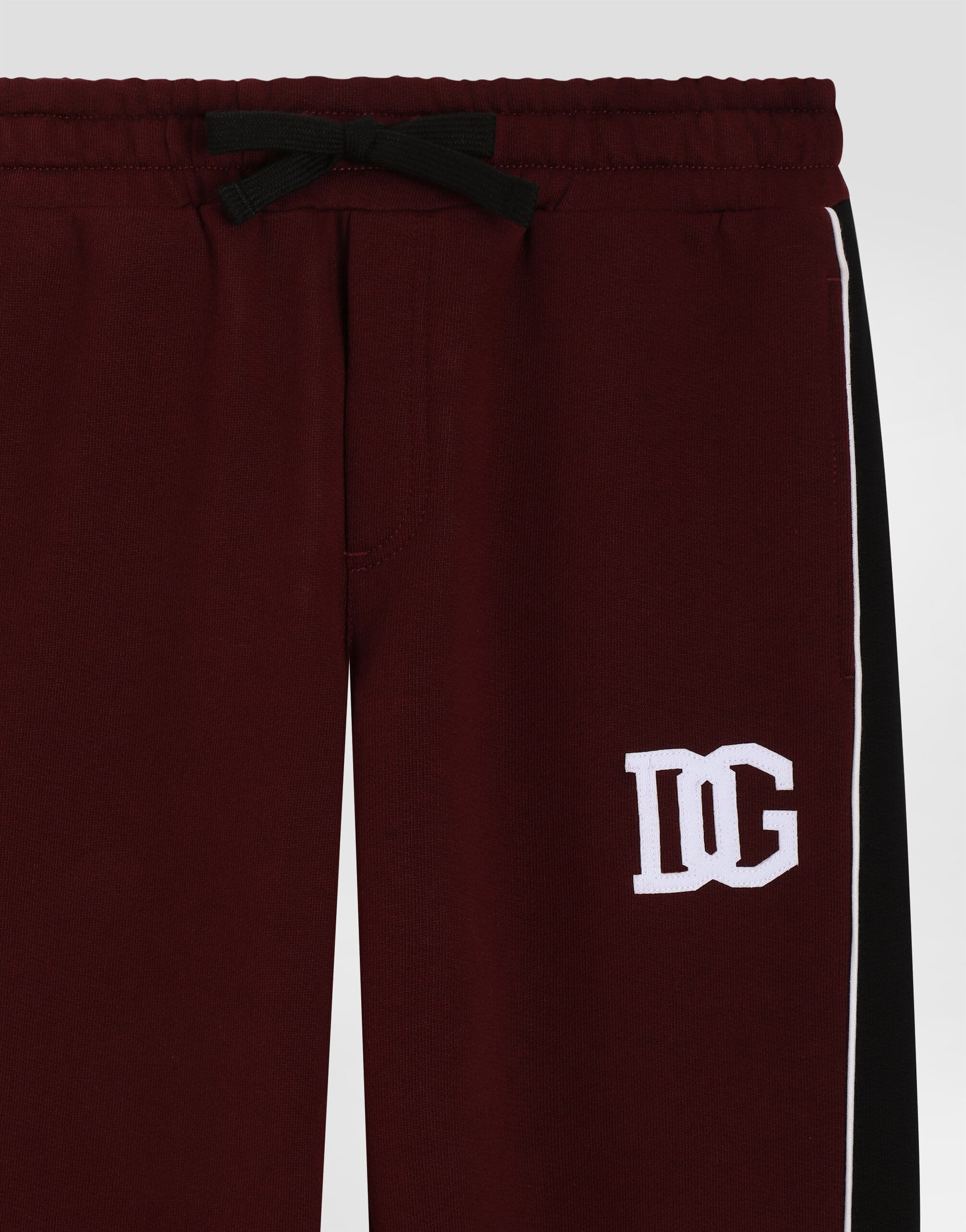 Dolce & Gabbana Kids Cotton Sweatpants with Ribbed Cuffs - 3