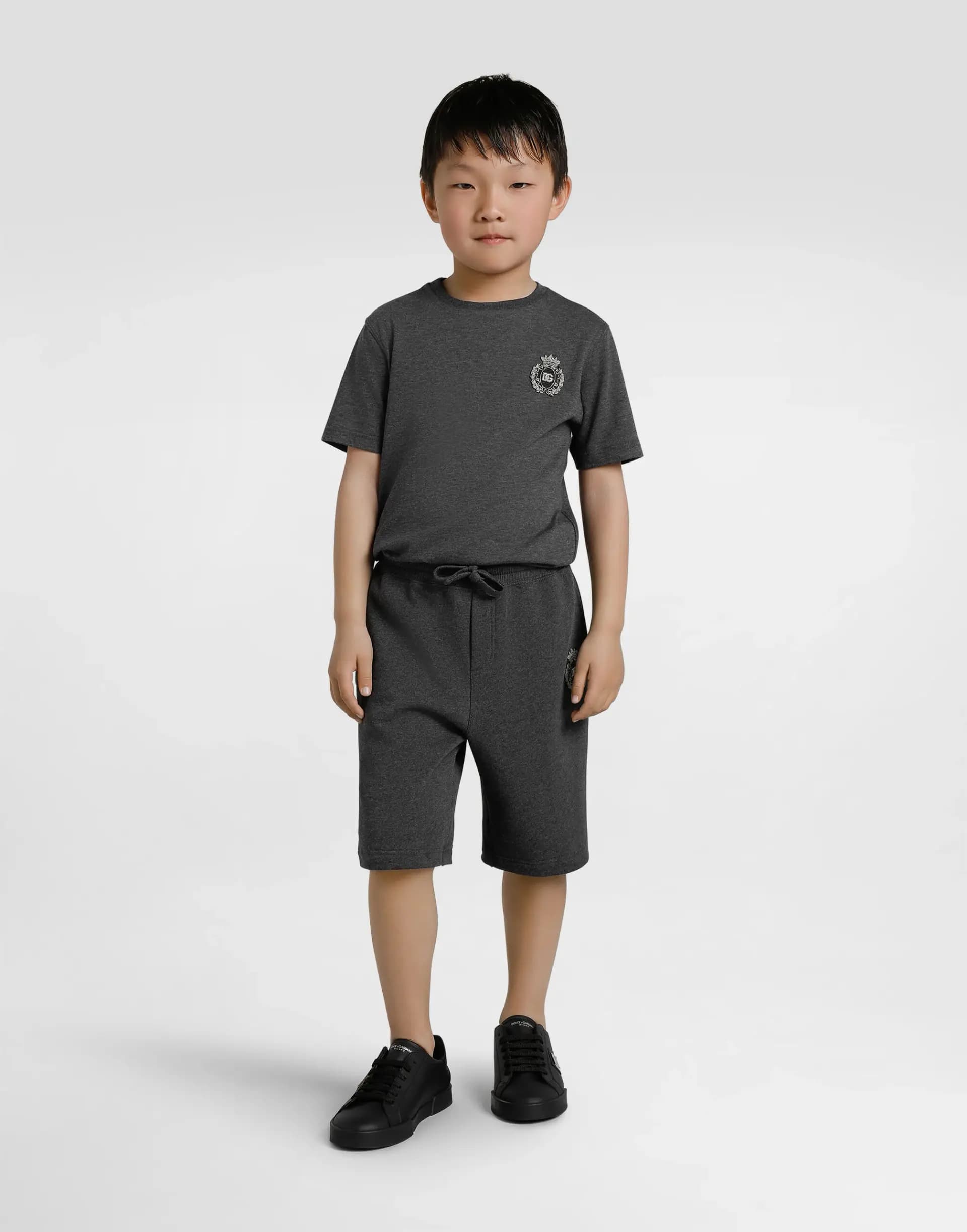 Dolce & Gabbana Kids Jersey T-Shirt with DG Patch - 7