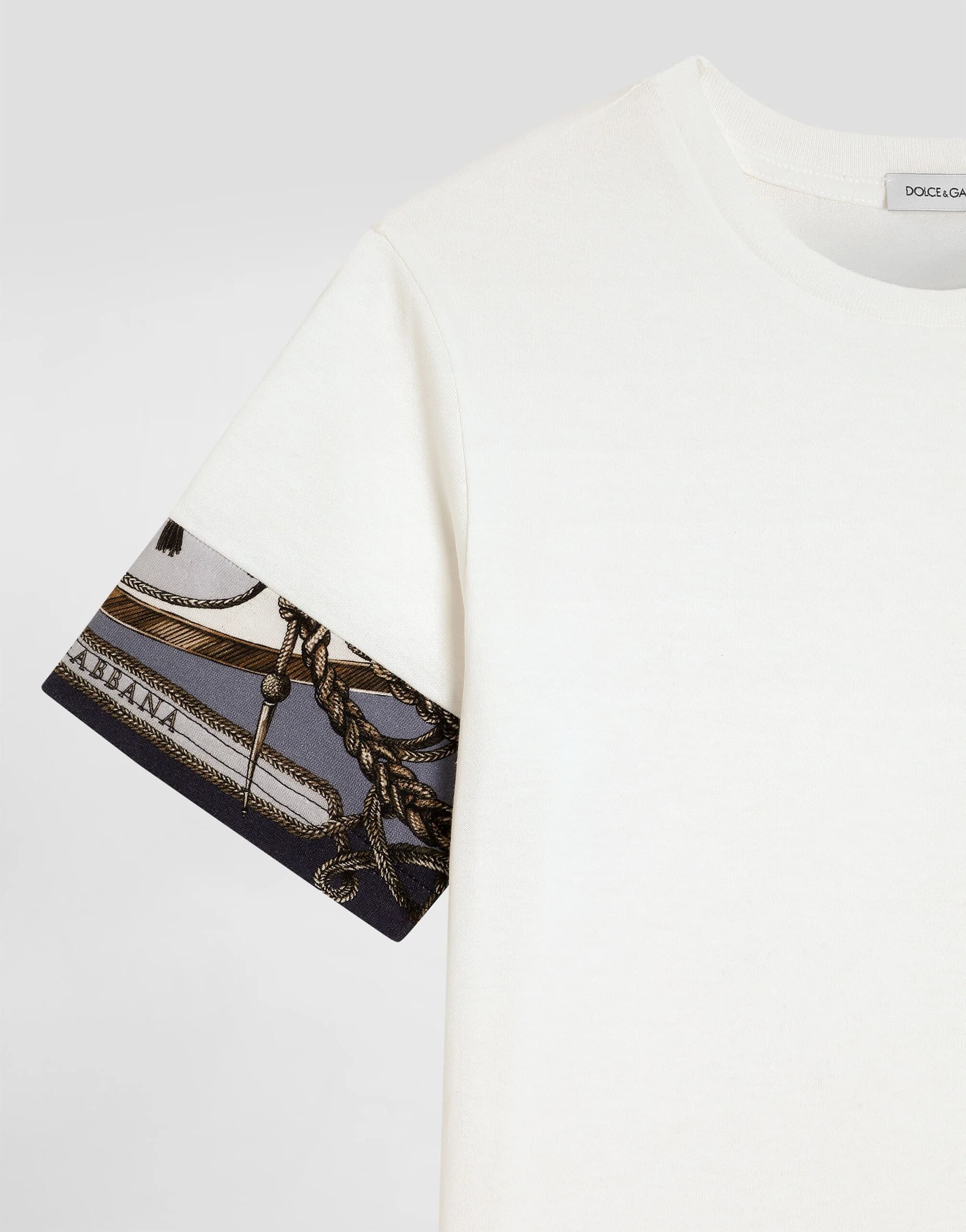 Dolce & Gabbana Kids Cotton T-Shirt with Graphic Print - 4