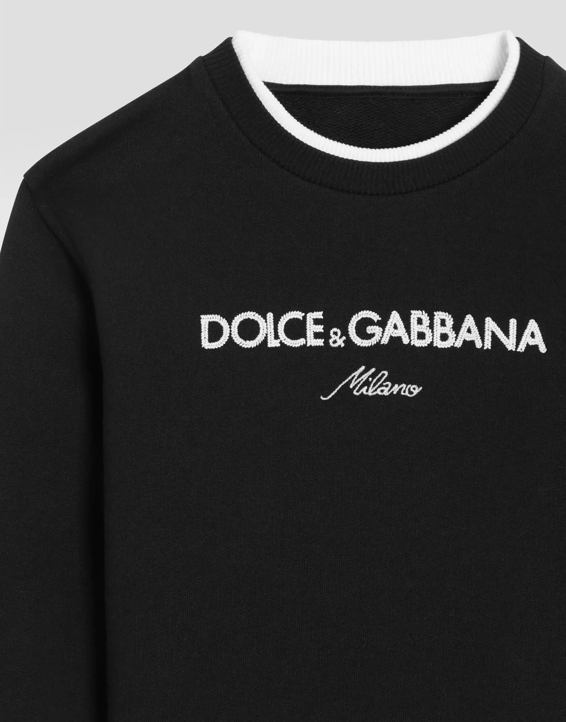 Dolce & Gabbana Kids Sweatshirt with DG embroidery - 3