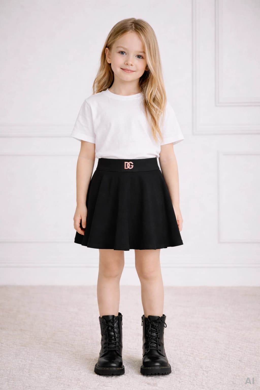 The Dolce & Gabbana Kids Jersey Skirt with DG Logo - 2