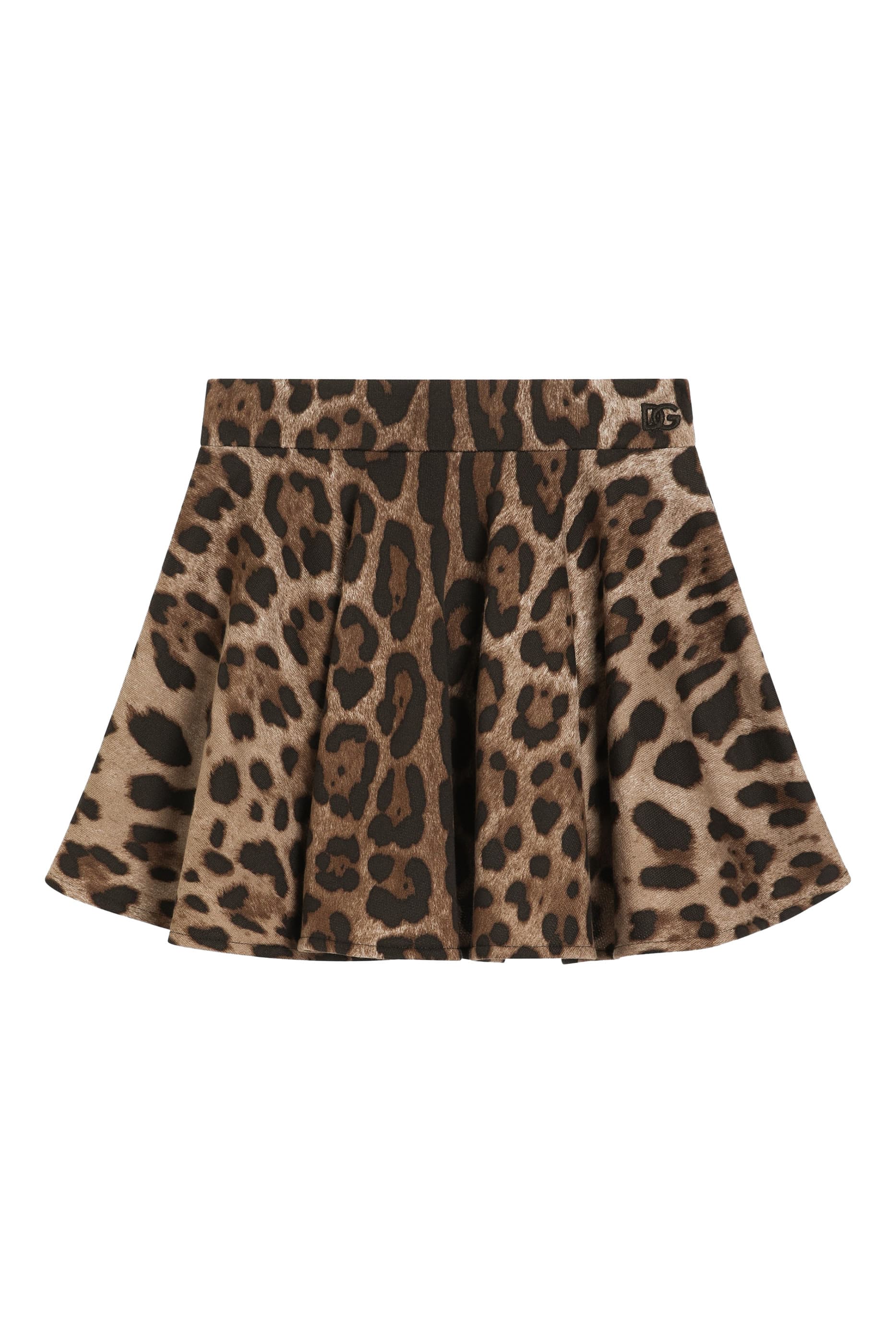 Dolce & Gabbana Kids Leopard-Pattern Skirt - 4