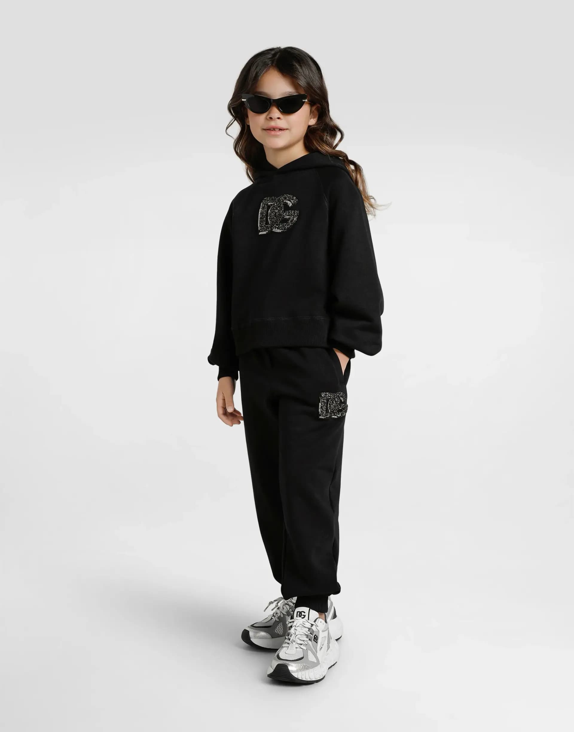 Dolce & Gabbana Oversize sweatpants with DG logo and rhinestones - 7