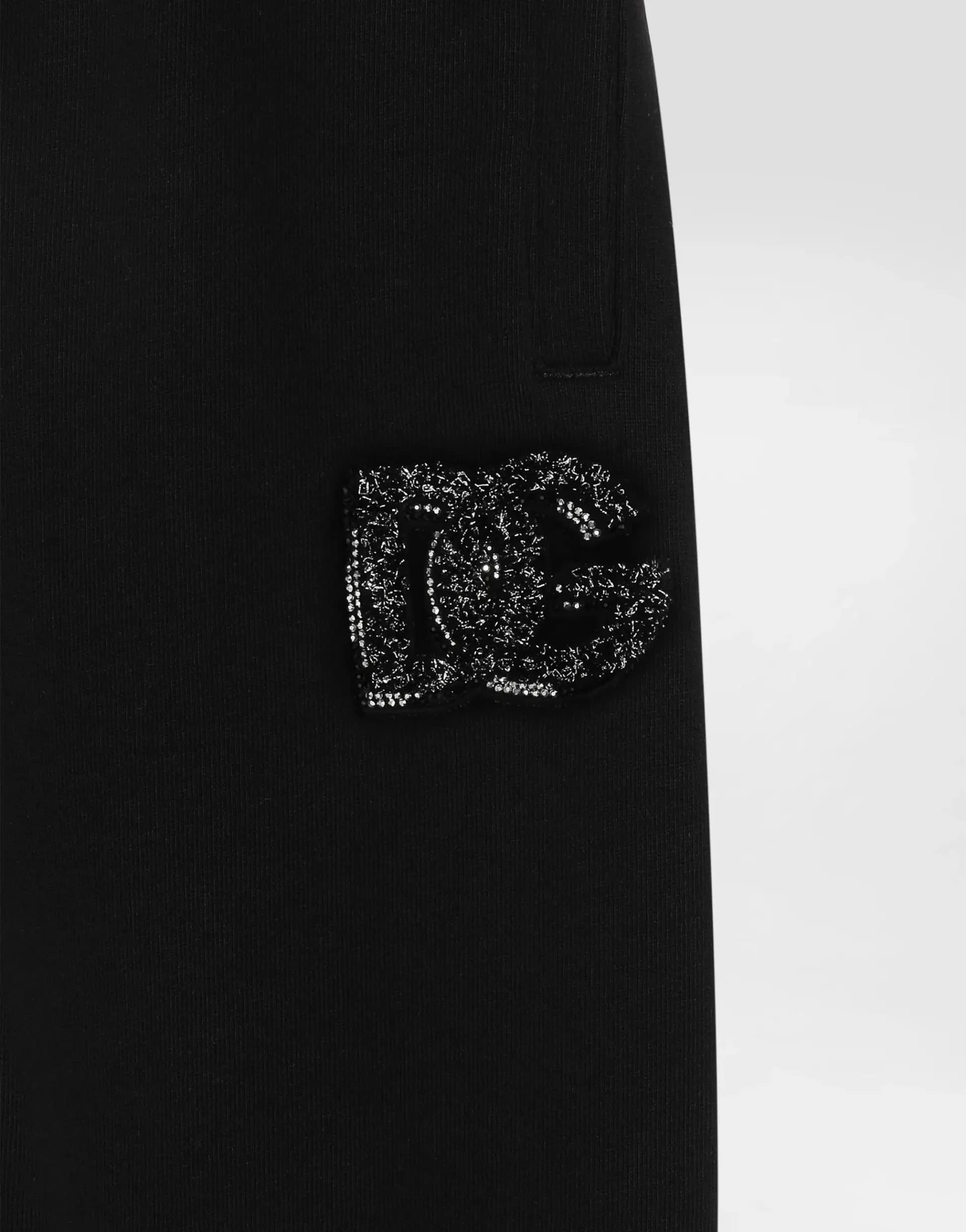 Dolce & Gabbana Oversize sweatpants with DG logo and rhinestones - 5