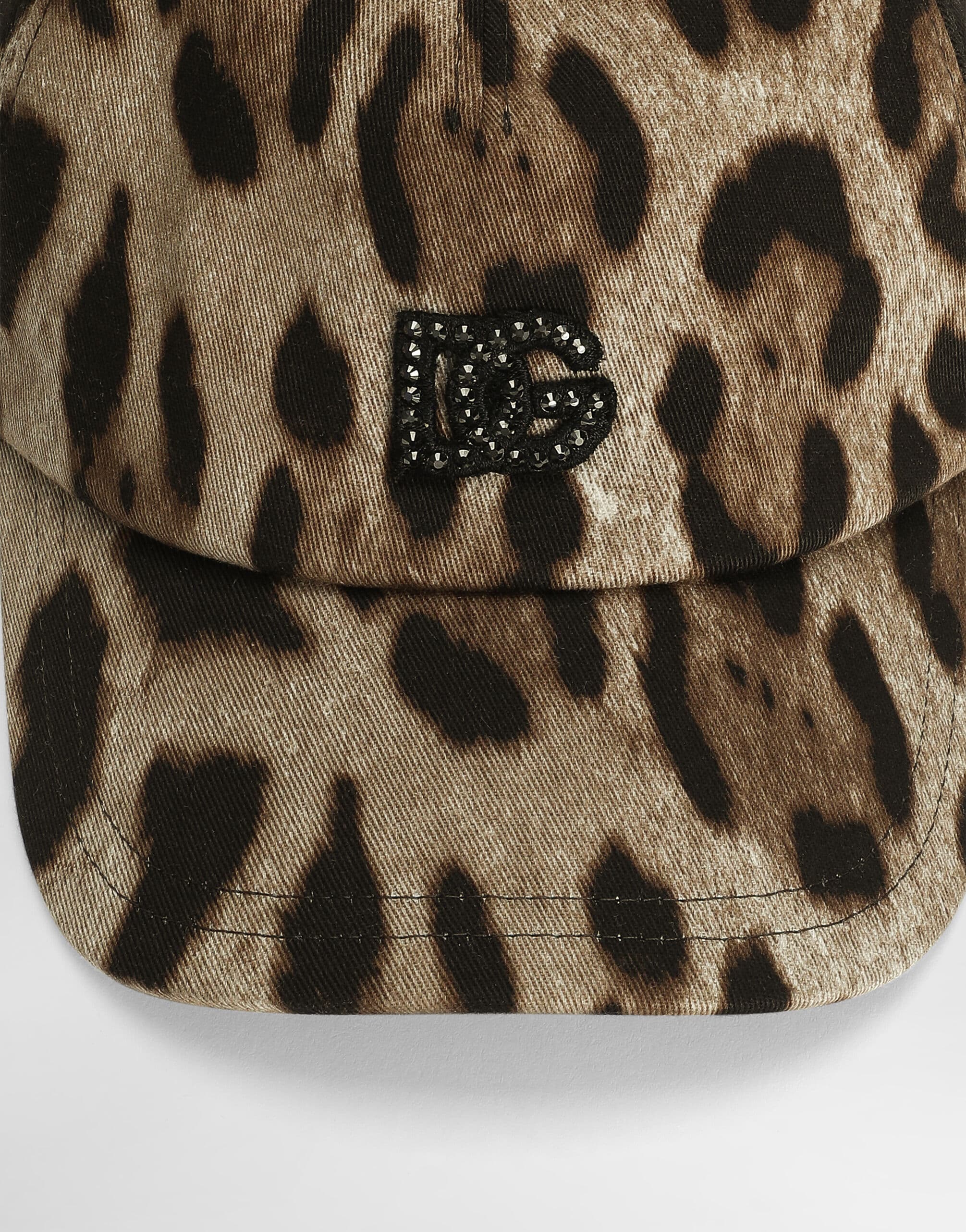 Dolce & Gabbana Kids Leopard-Print Cotton Baseball Hat - 3