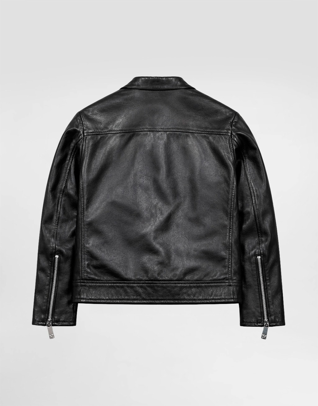 John Richmond Junior Black Leather Biker Jacket Pillok