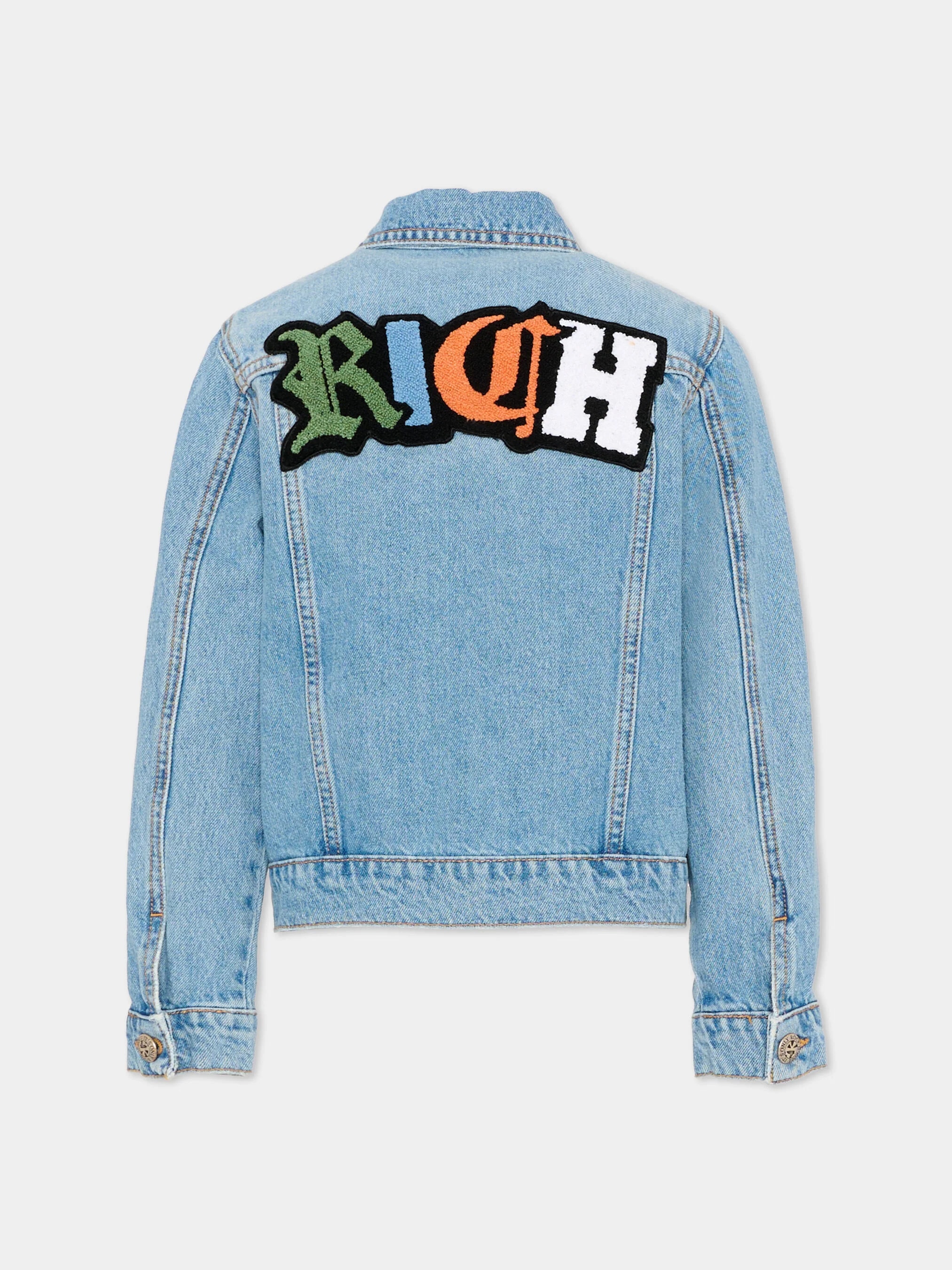 John Richmond Junior Dark Blue Denim Jacket Kottiva