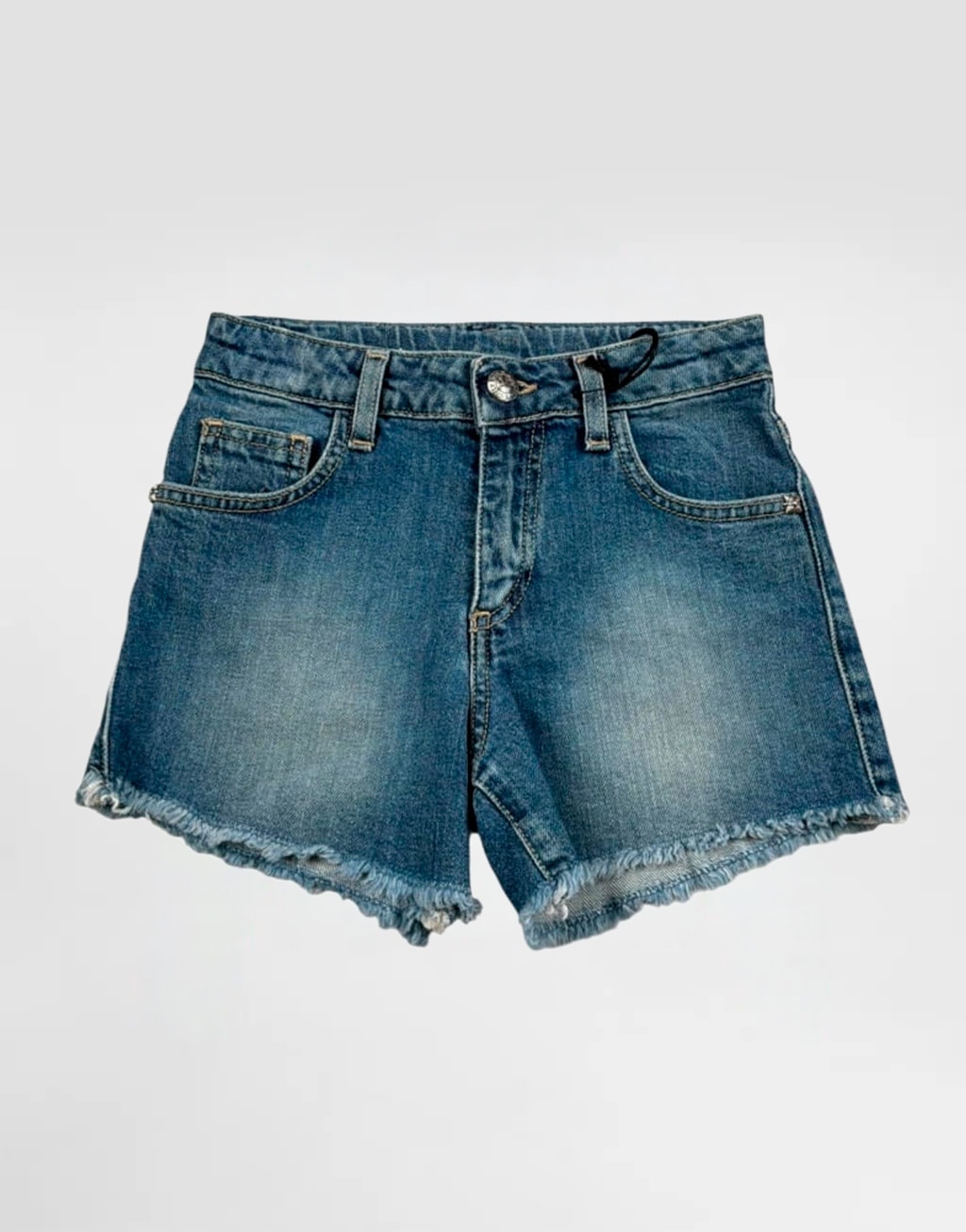John Richmond Junior Girls' Denim Shorts Savini with RICH Patch