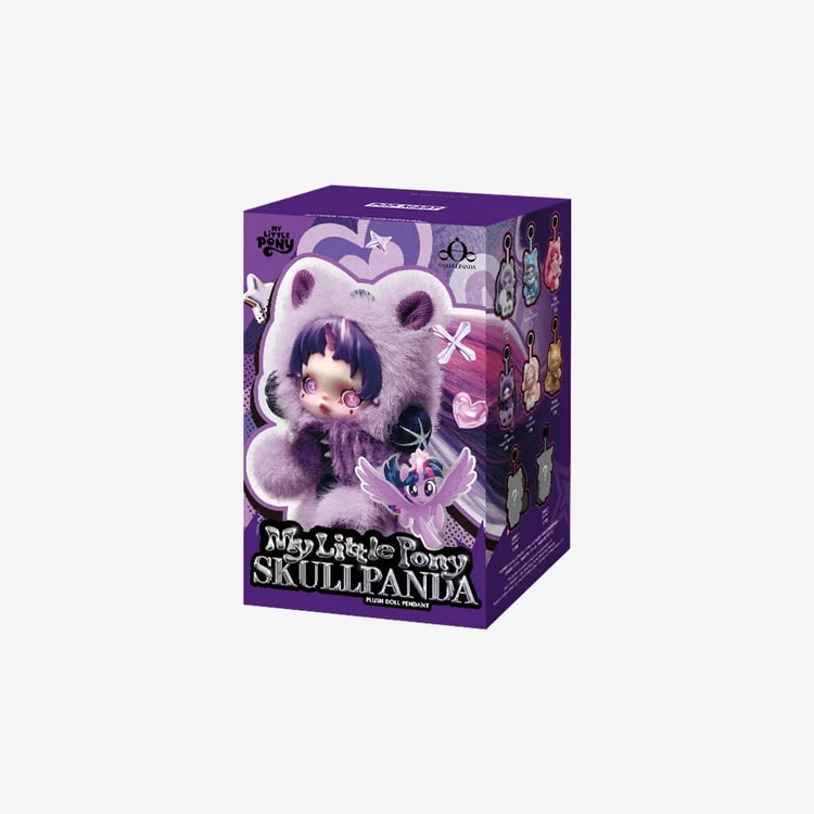 POP MART Skullpanda x My Little Pony Series Plush Doll Pendant – Blind Box Keychain