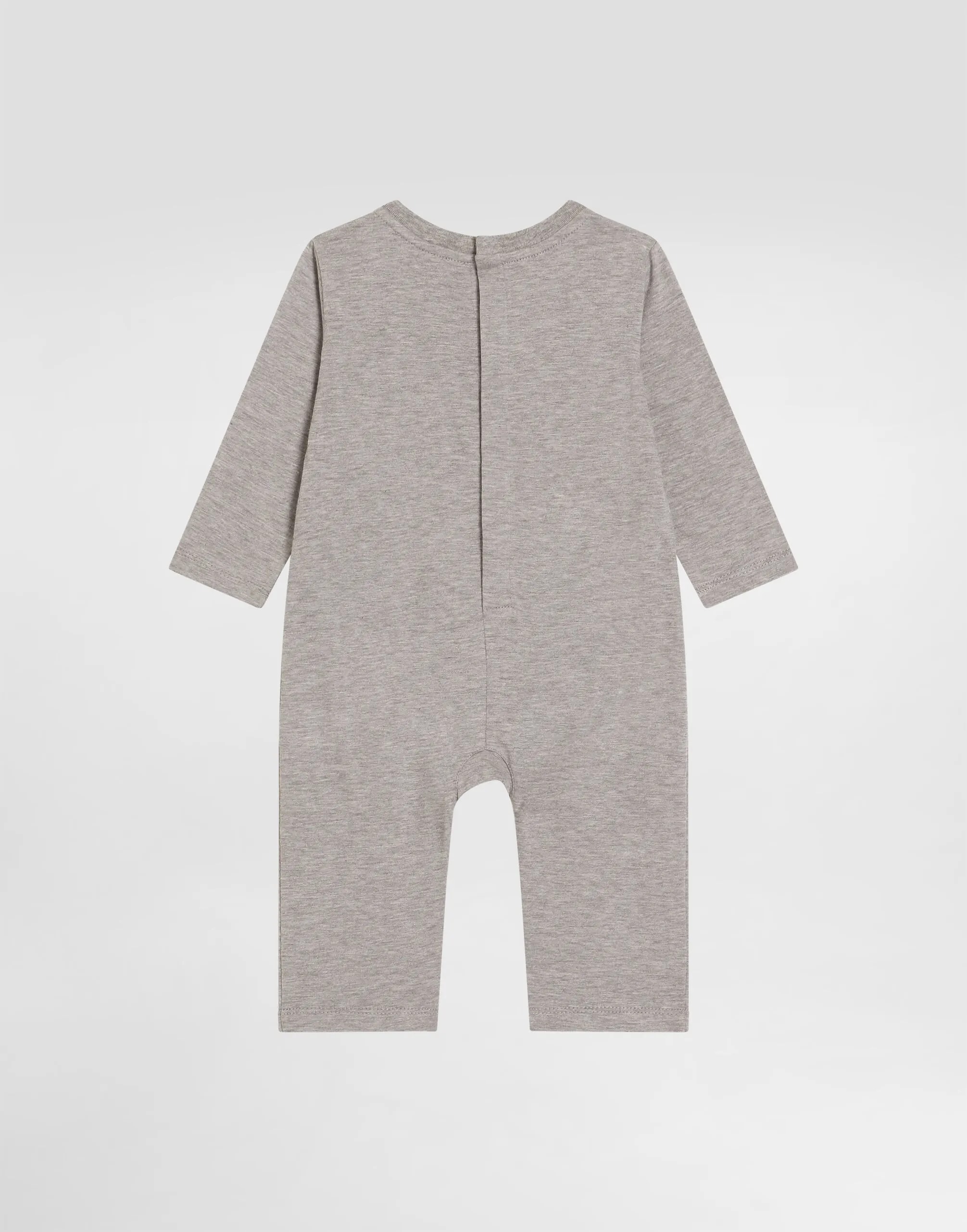 Dolce & Gabbana Kids Baby Jersey Romper with Denim-Effect Print