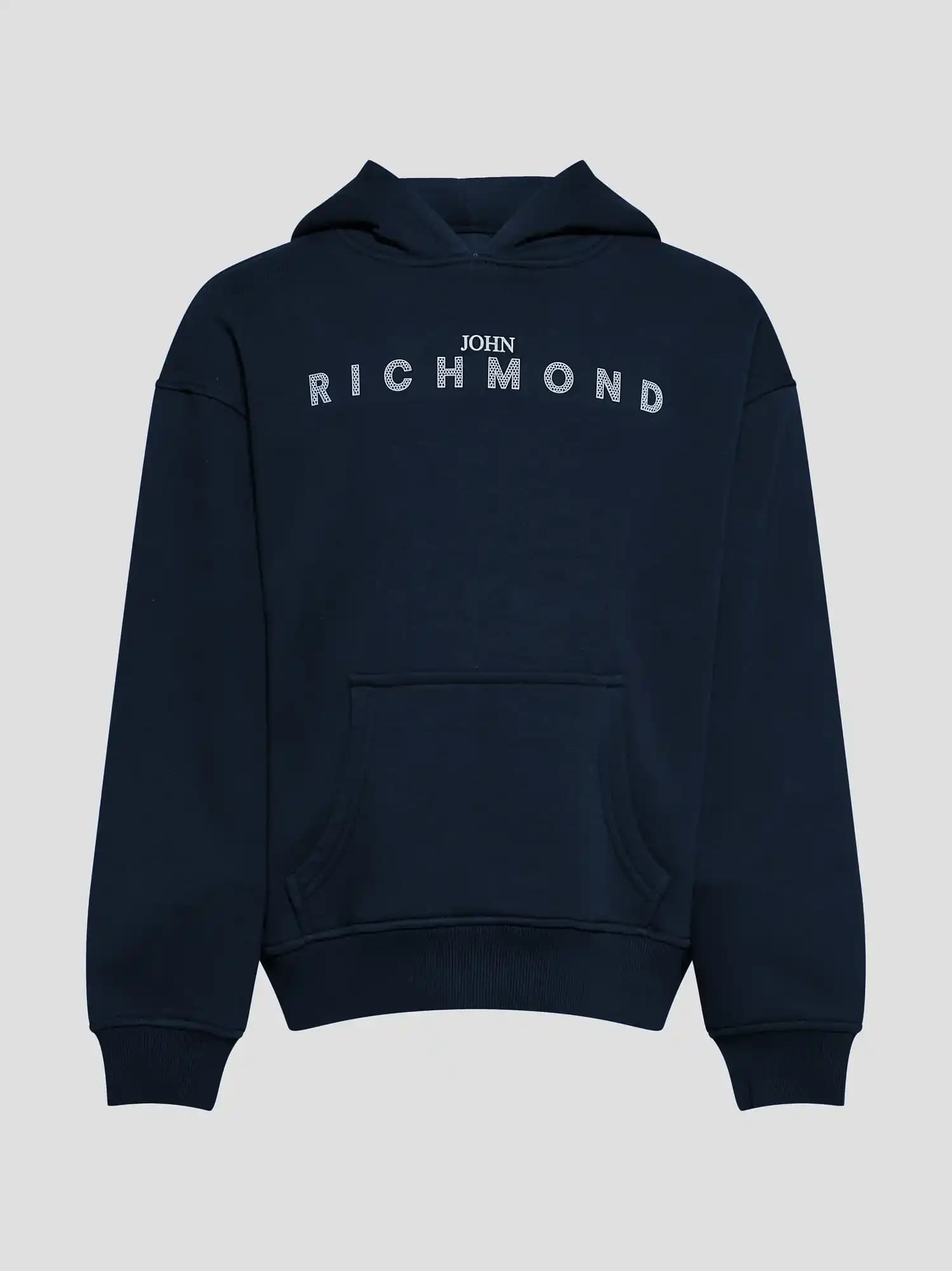 John Richmond Junior Hooded Sweatshirt with Logo Print