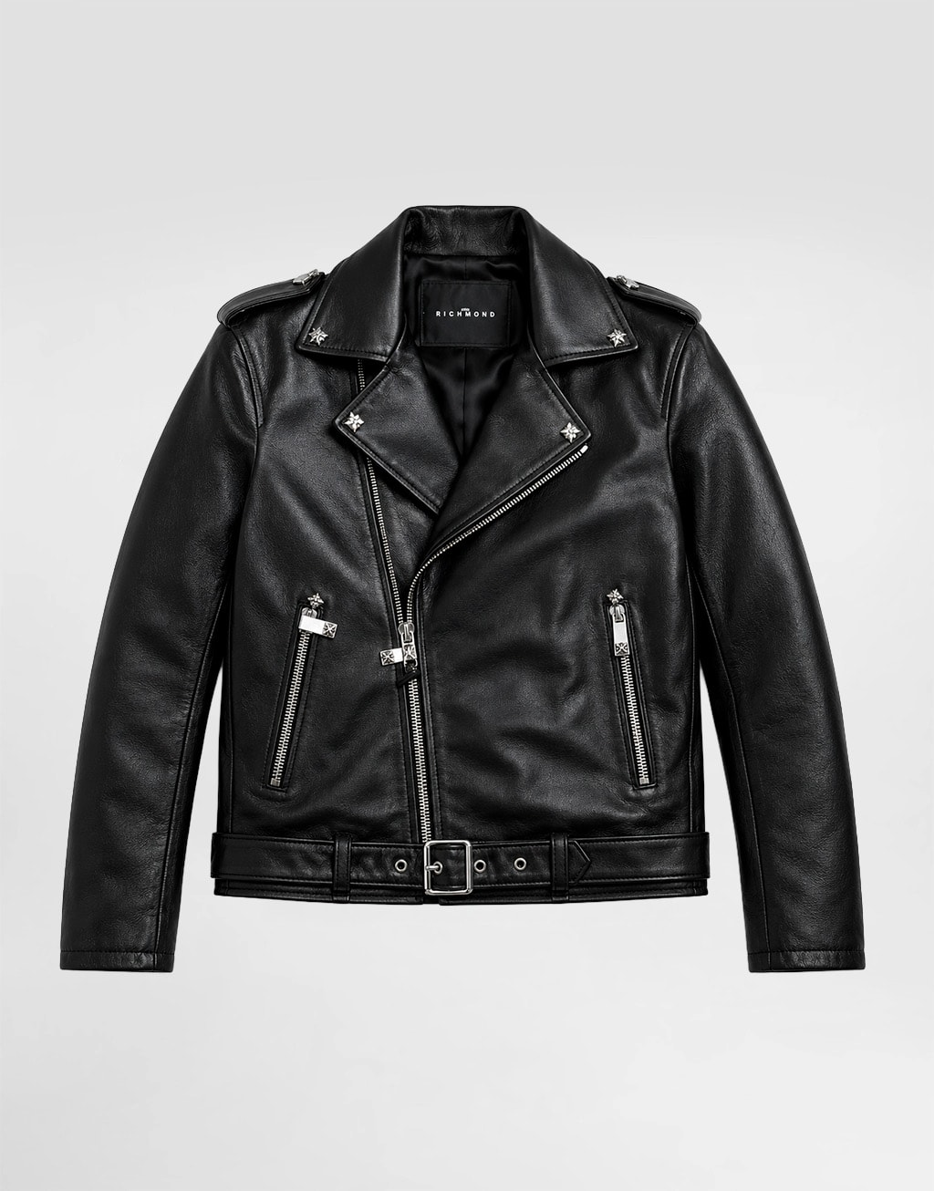 John Richmond Junior real leather GUDY Biker Jacket