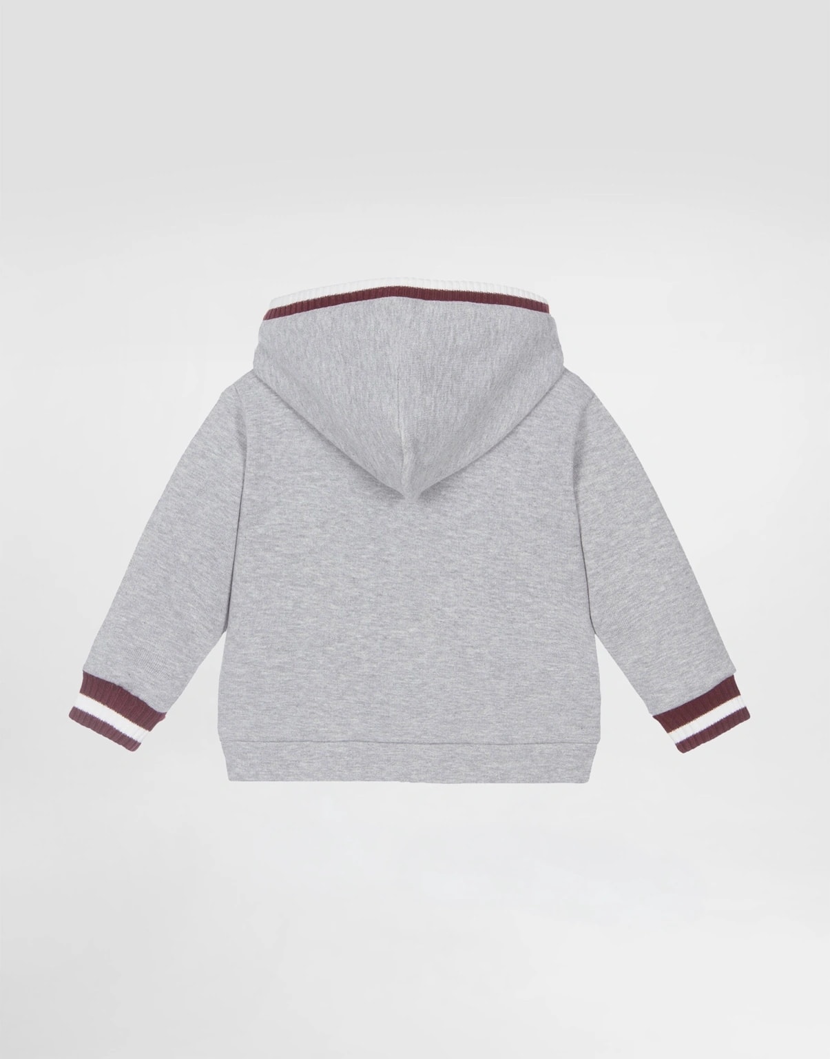 Dolce & Gabbana Kids Hooded Sweatshirt with Embroidery Grey
