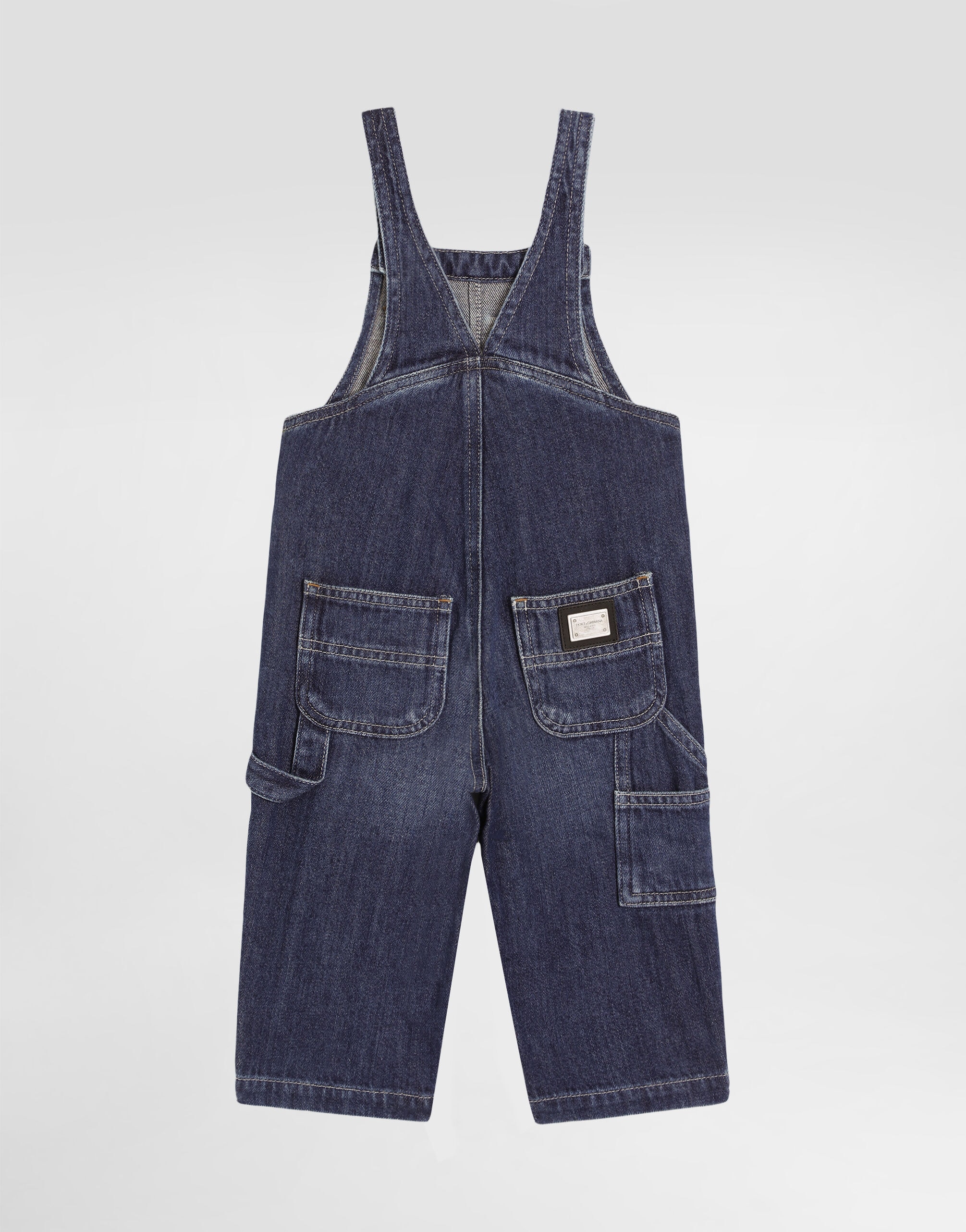 Dolce & Gabbana Kids Cotton Denim Dungarees