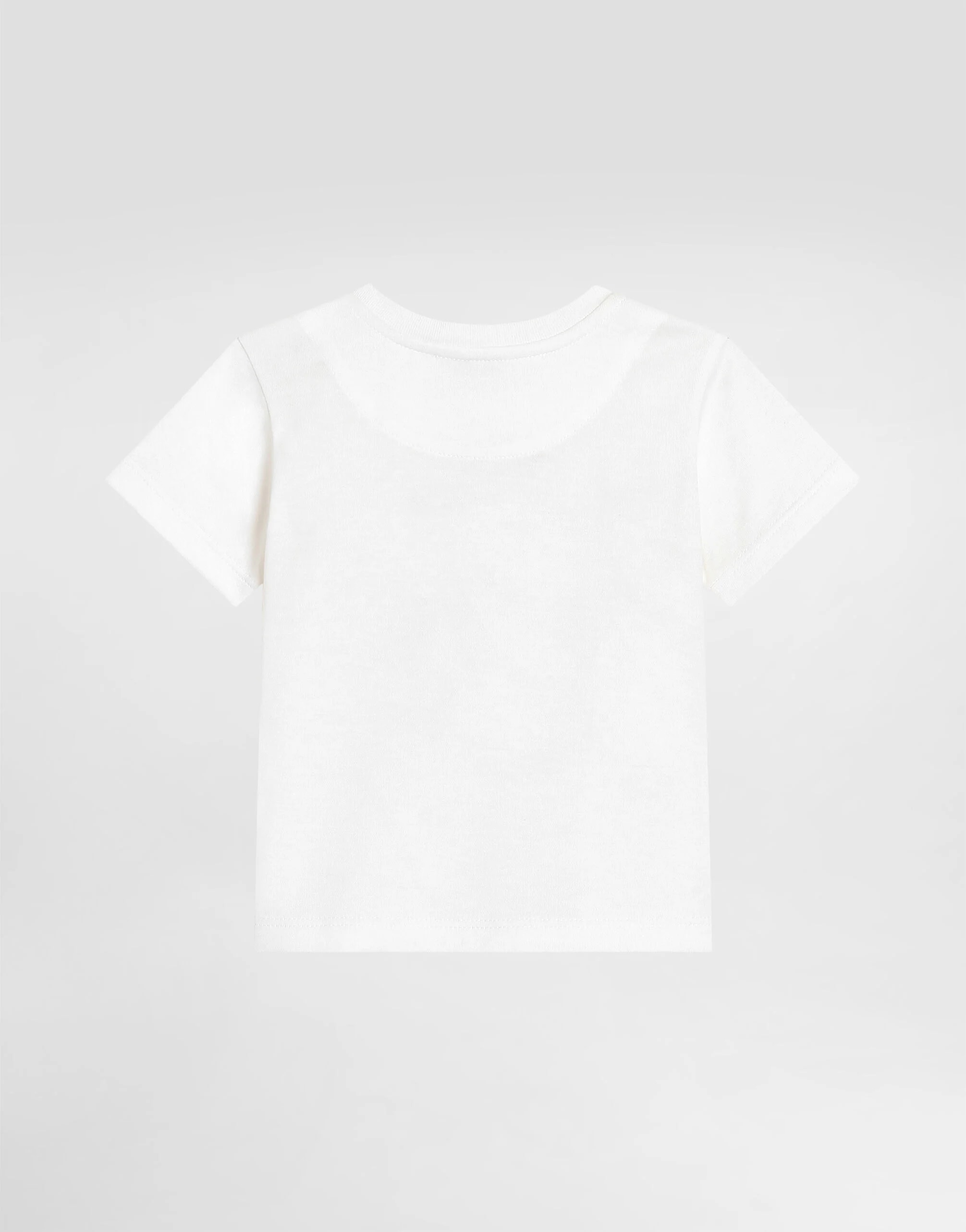 Dolce & Gabbana Kids Cotton T-Shirt with Leopard Print and DG Patch