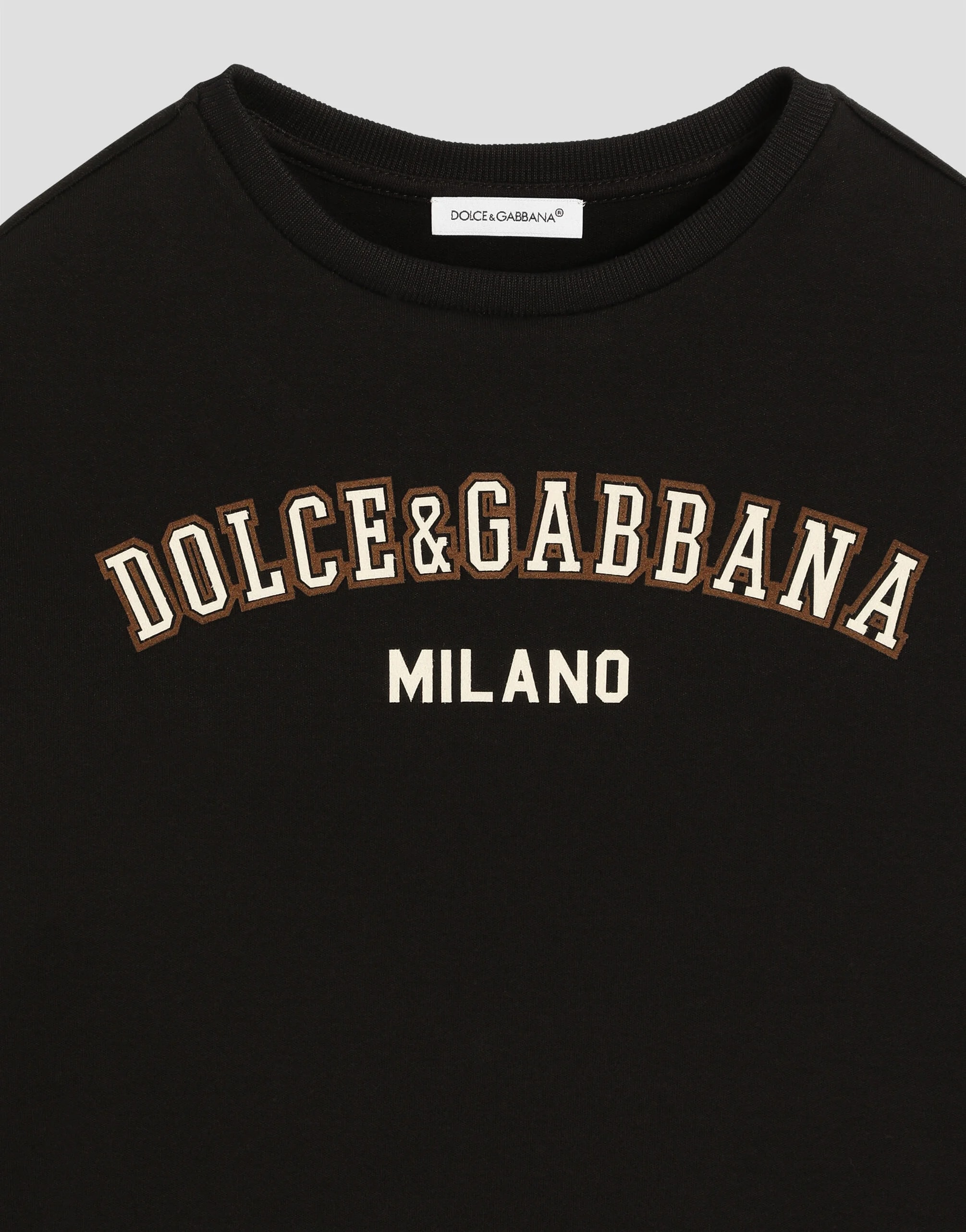 Dolce & Gabbana Kids Cotton Dress with DG Logo