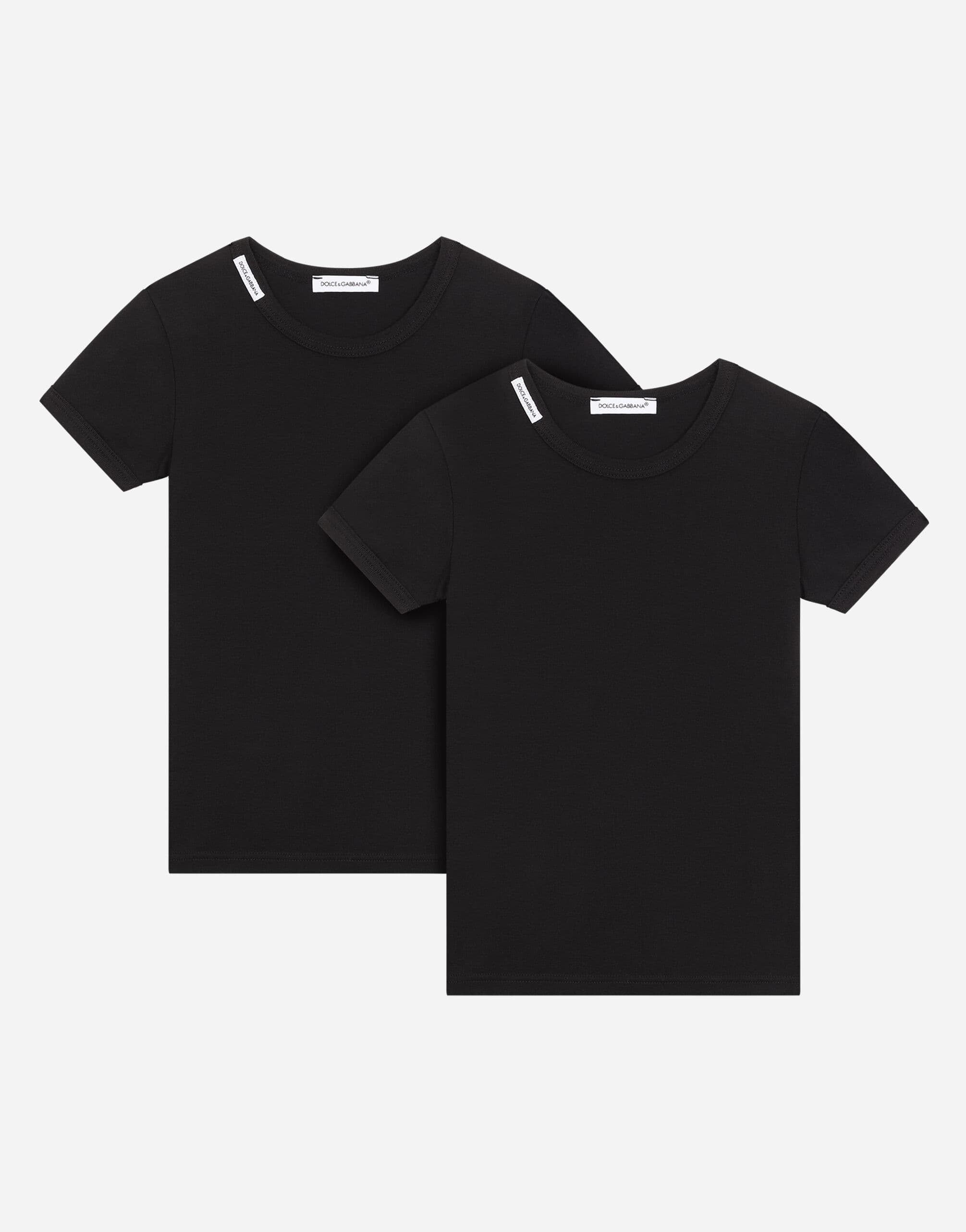 Dolce & Gabbana Kids 2-Pack T-Shirts with Logo Collar