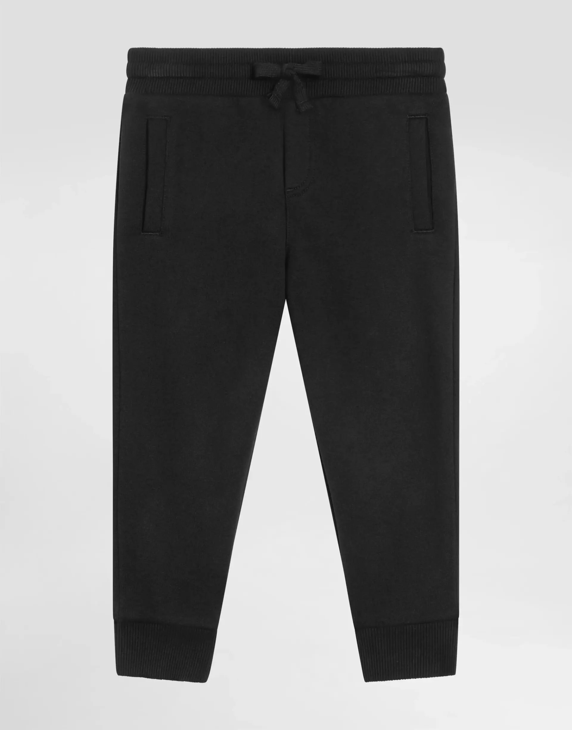 Dolce & Gabbana Kids Sport Fleece trousers with DG logo plaque